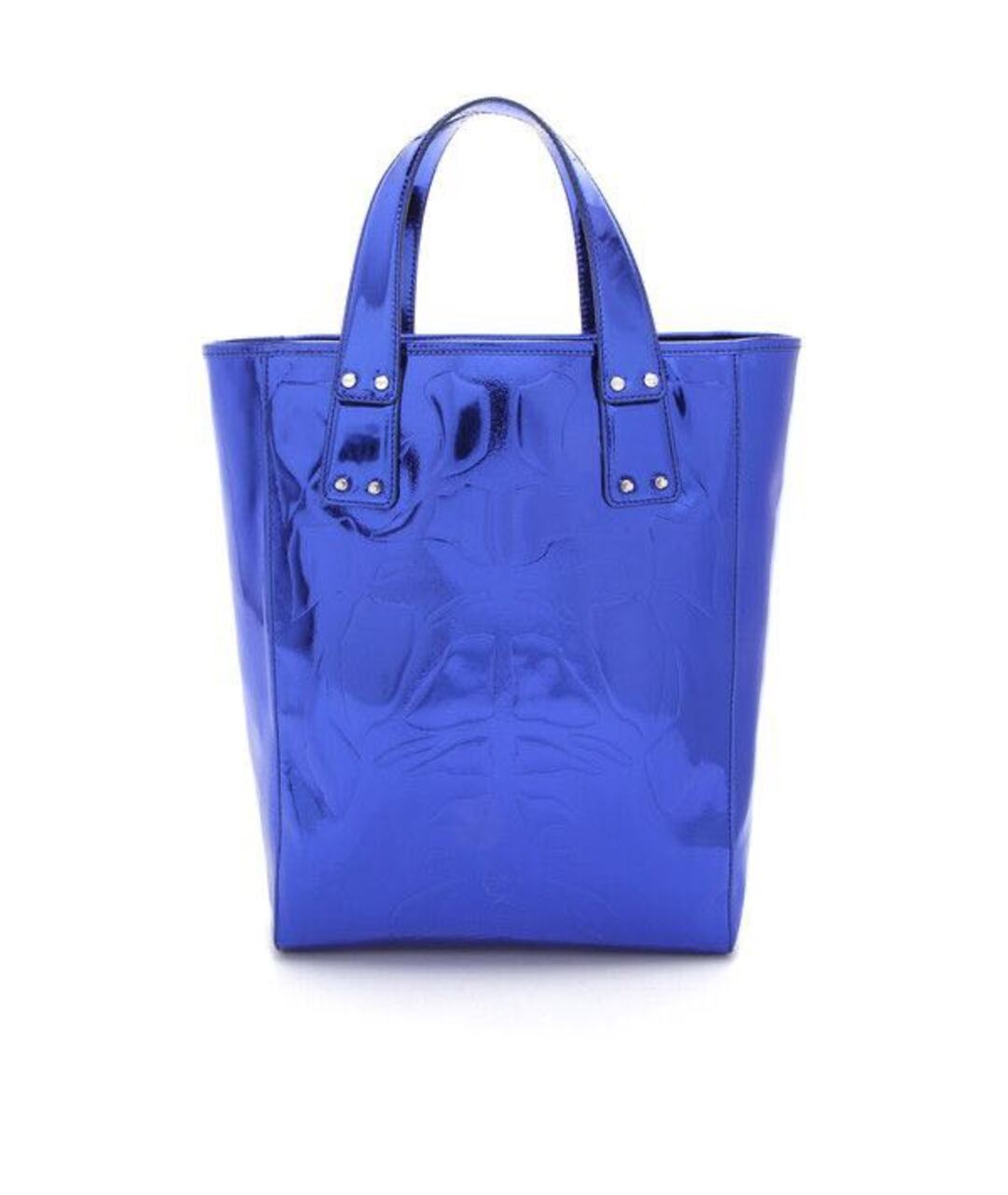 MCQ ALEXANDER MCQUEEN Синяя сумка тоут из искусственной кожи, фото 1