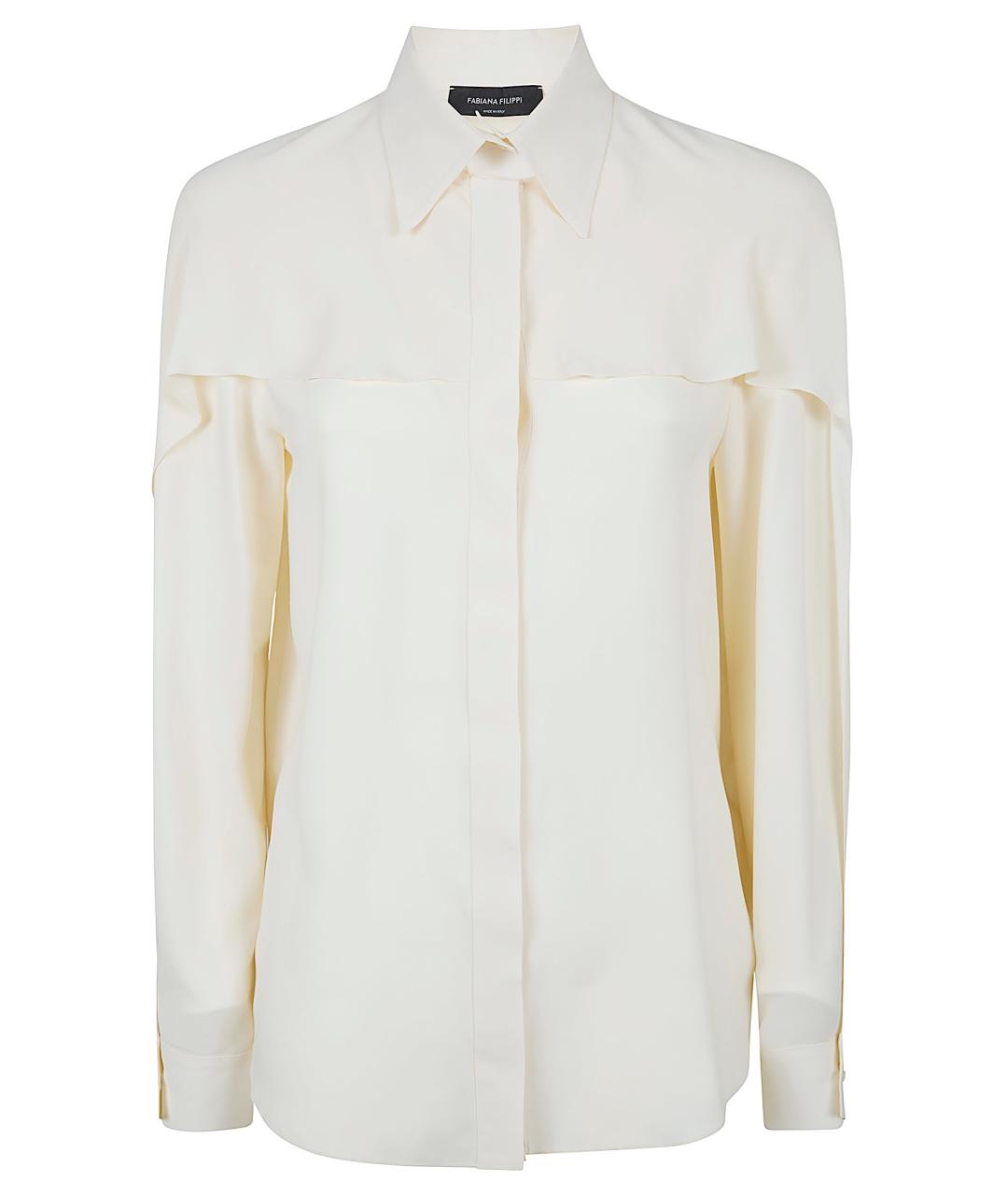 FABIANA FILIPPI Белая хлопковая рубашка, фото 1