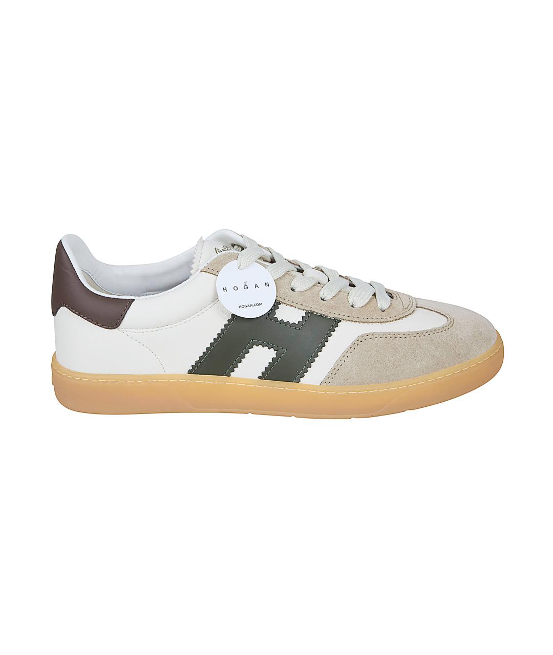 HOGAN Мульти кожаные низкие кроссовки / кеды, фото 1