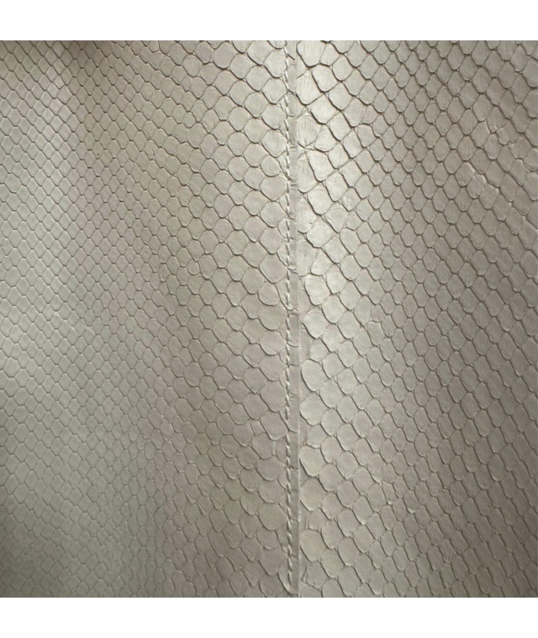 TOM FORD Белая юбка миди из экзотической кожи, фото 4