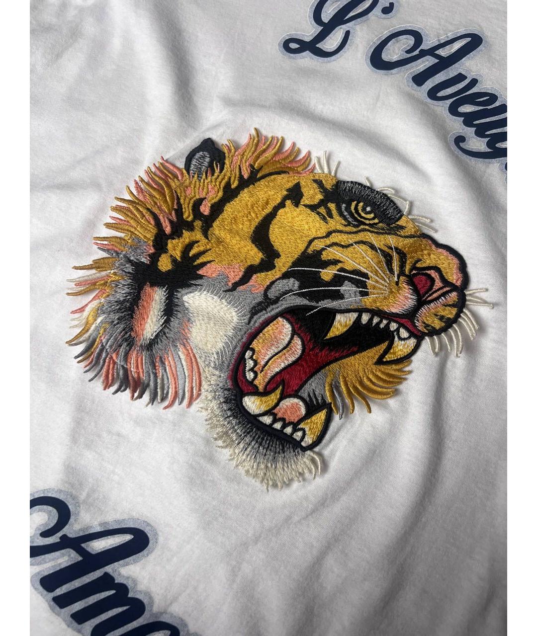 GUCCI Белая хлопковая футболка, фото 2