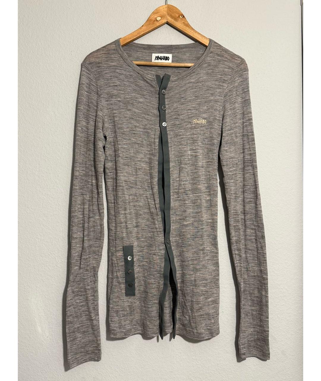 MAGLIANO Серый шерстяной кардиган, фото 7