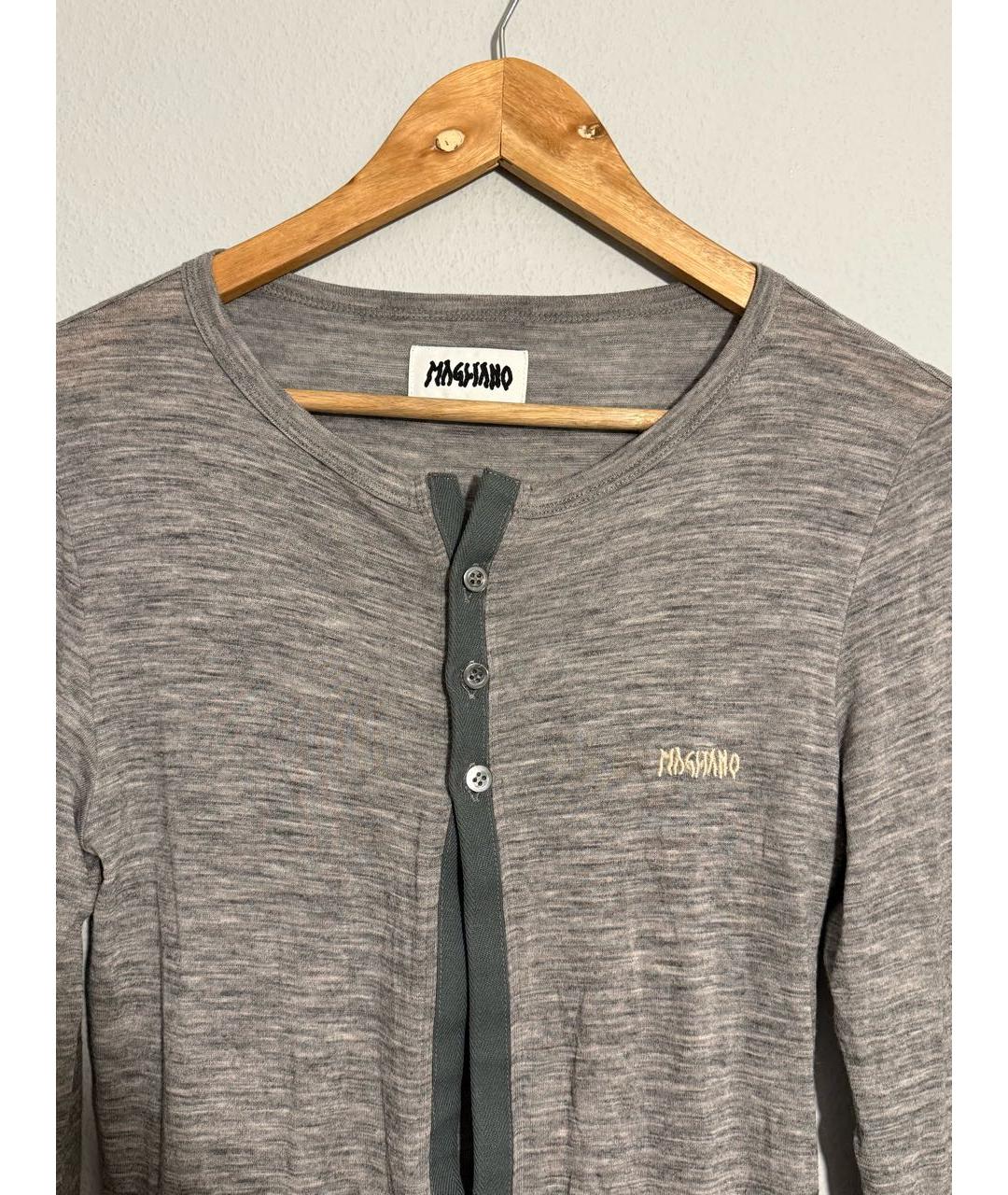 MAGLIANO Серый шерстяной кардиган, фото 3