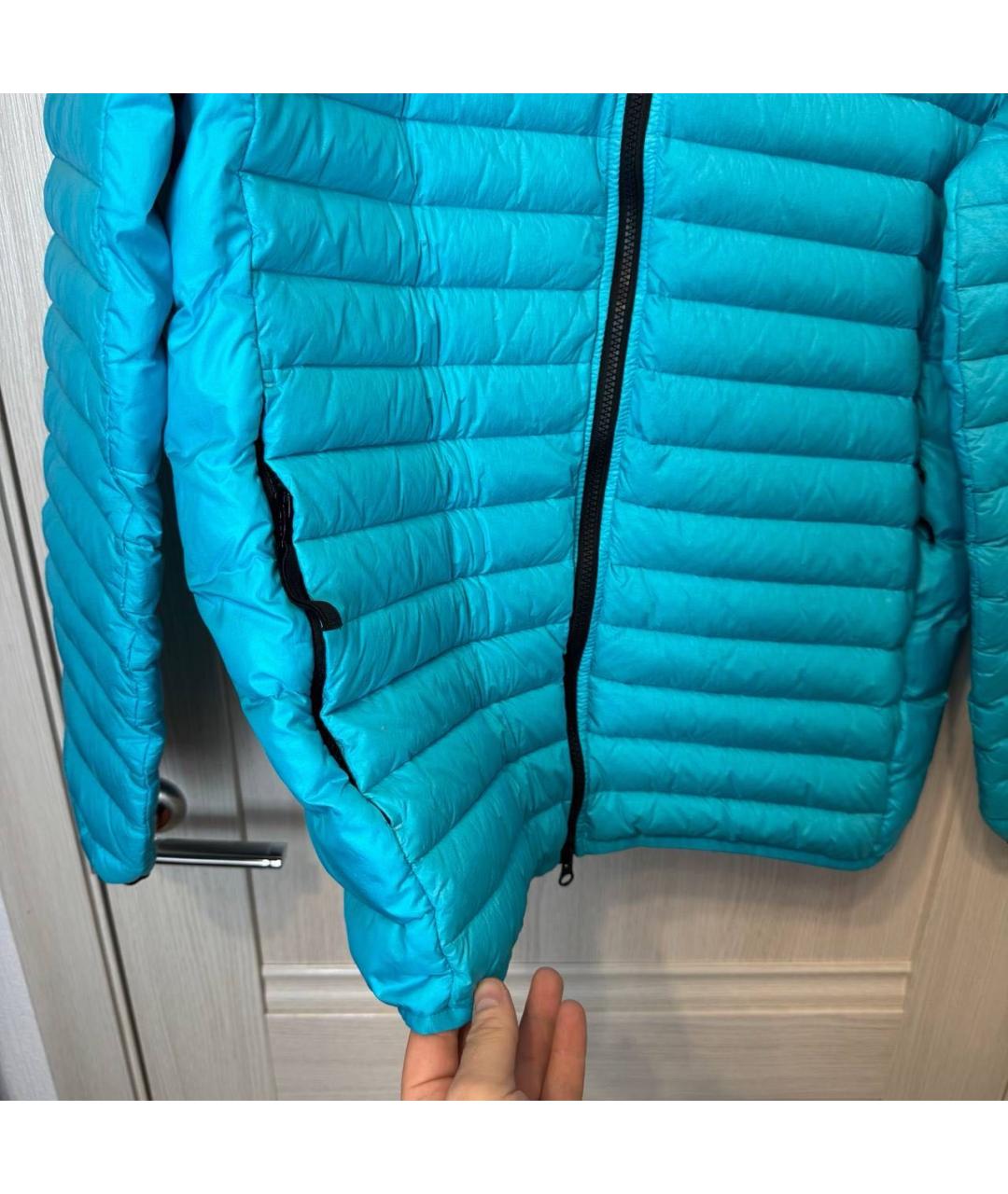 STONE ISLAND Бирюзовый пуховик, фото 4