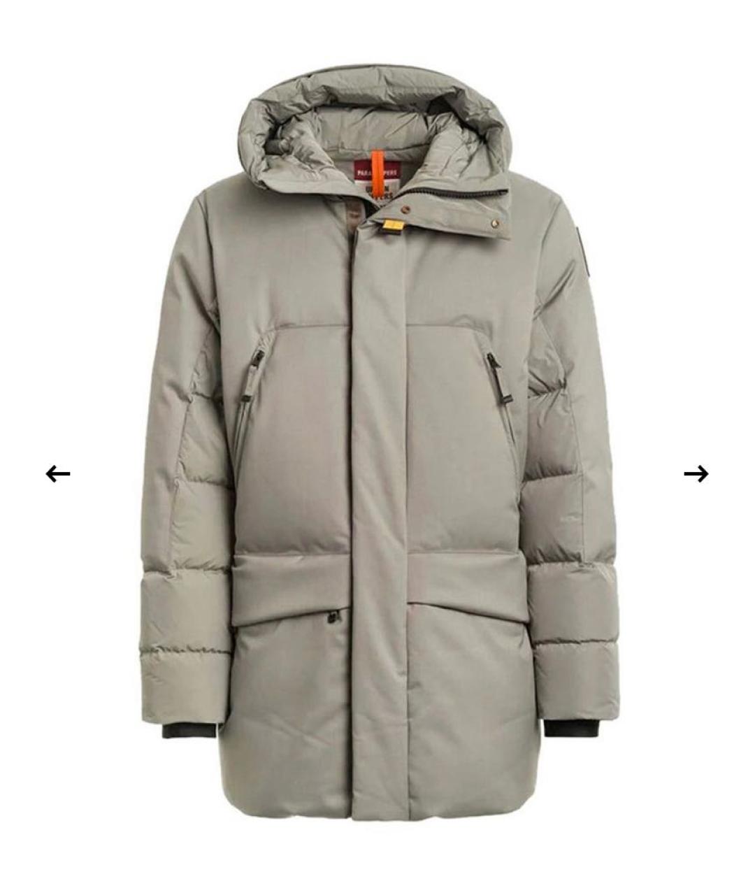 PARAJUMPERS Серый полиэстеровый пуховик, фото 8