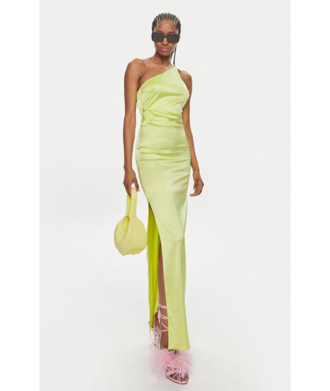 PATRIZIA PEPE Зеленые вискозное коктейльное платье, фото 2