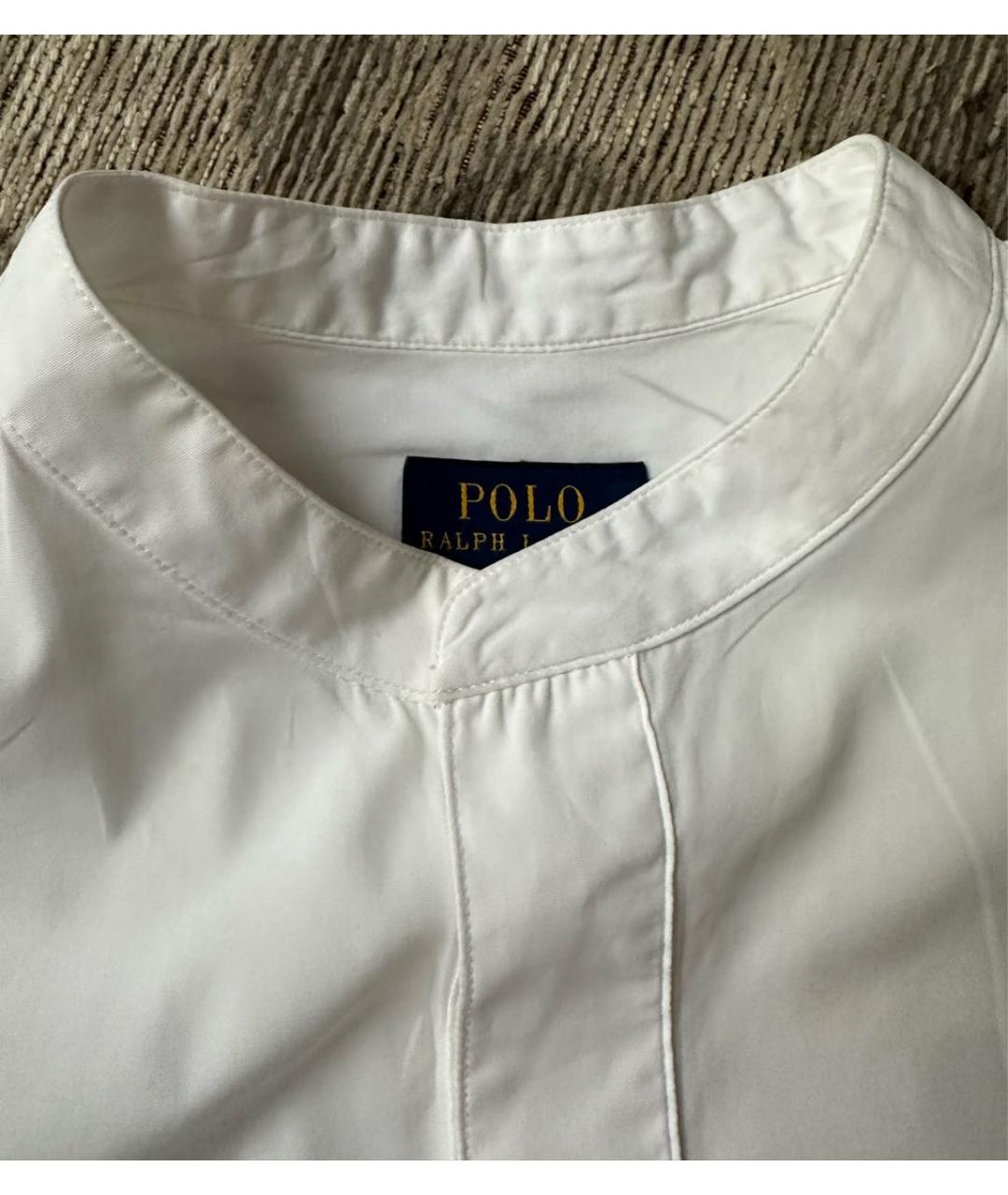 POLO RALPH LAUREN Белая хлопковая рубашка, фото 4