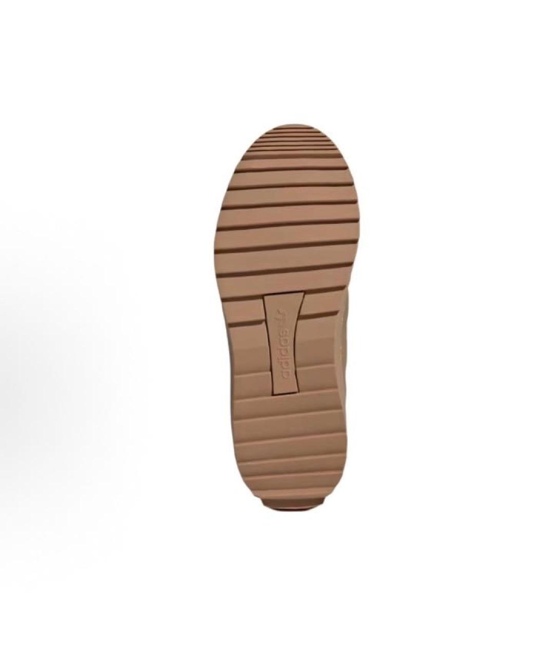 ADIDAS Бежевые текстильные кроссовки, фото 4