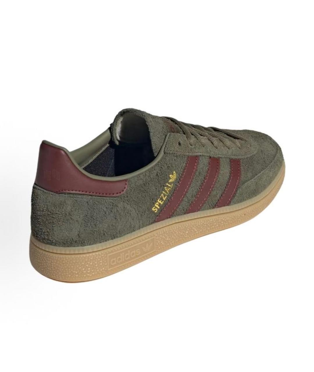 ADIDAS Хаки замшевые кроссовки, фото 4