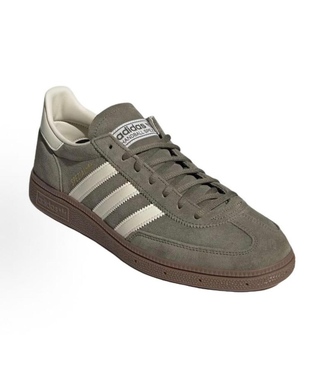 ADIDAS Хаки замшевые кроссовки, фото 2