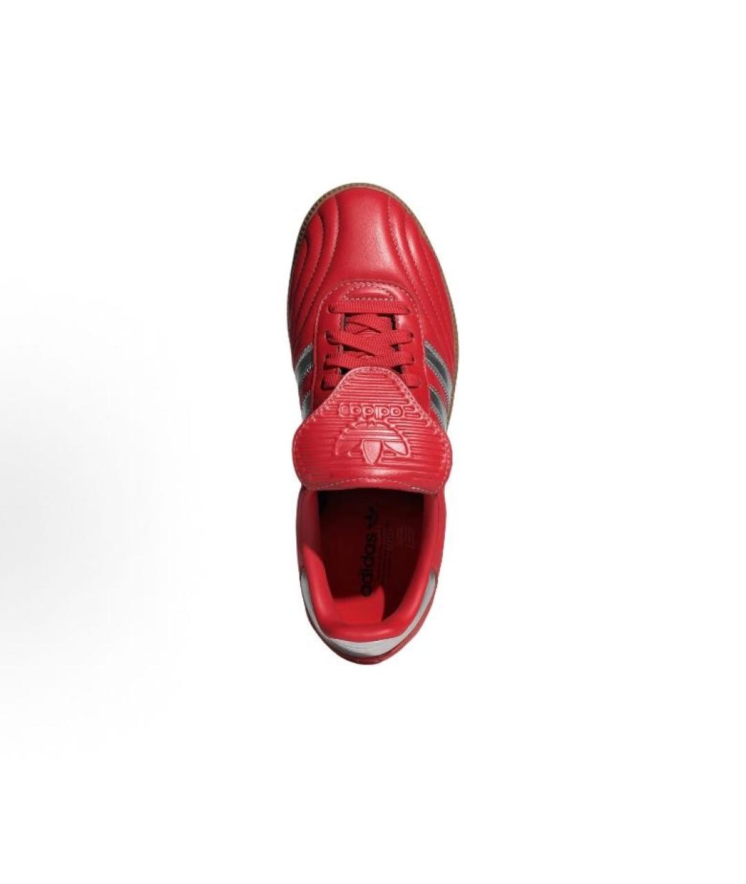 ADIDAS Красные кожаные кроссовки, фото 3