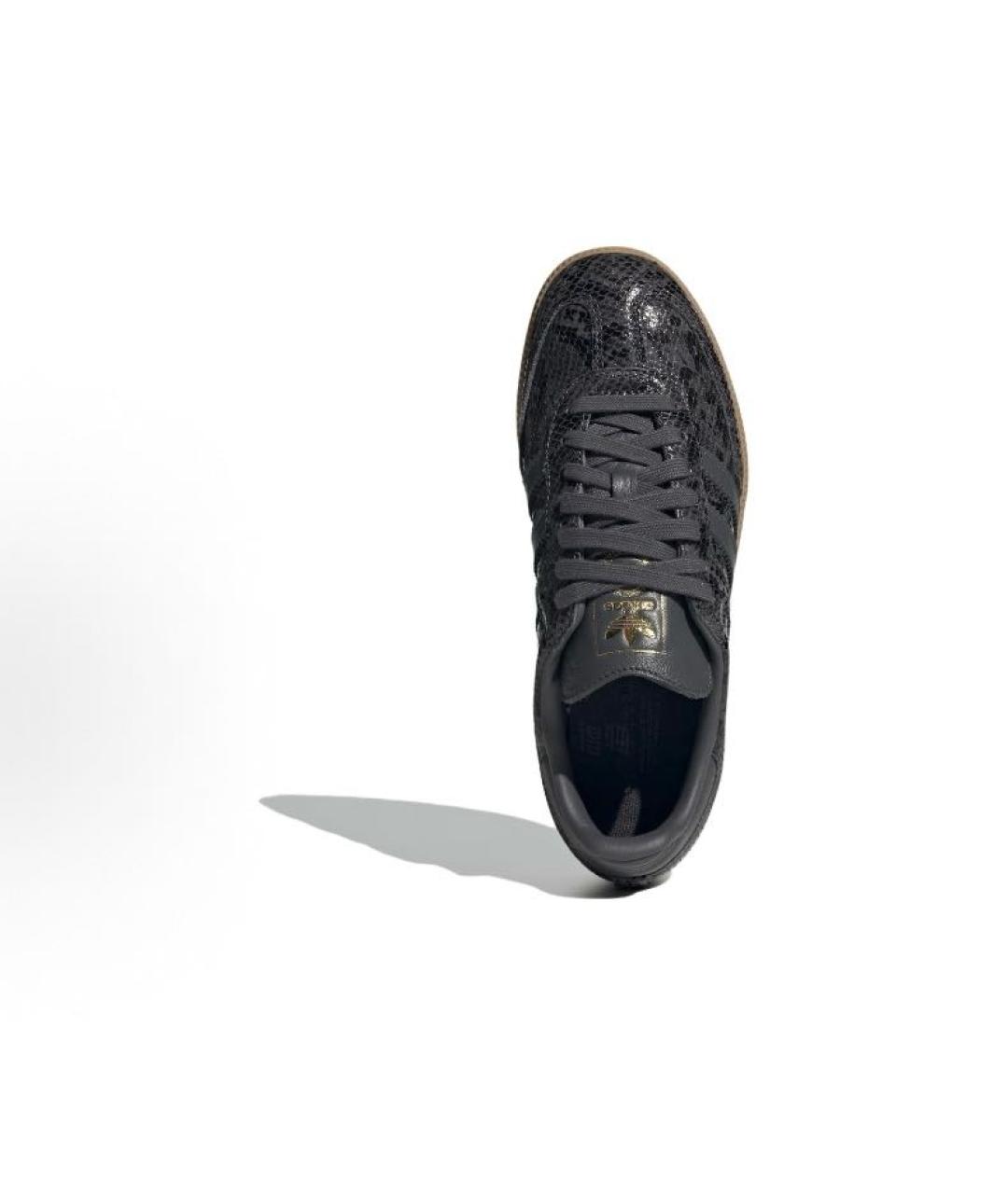 ADIDAS Антрацитовые кожаные кроссовки, фото 3