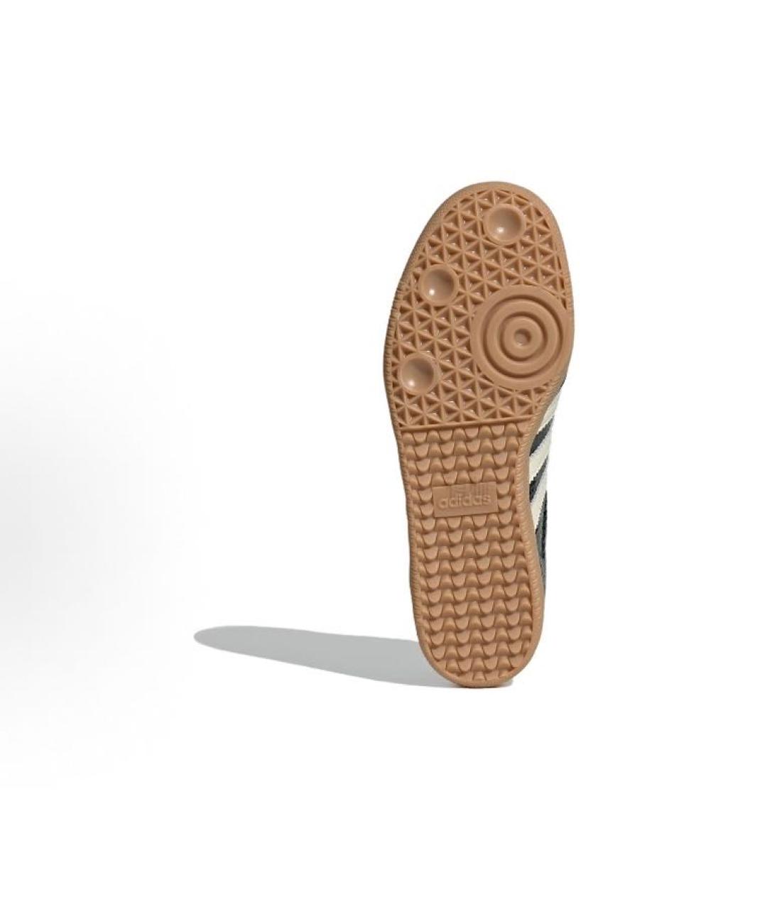 ADIDAS Зеленые кожаные кроссовки, фото 4