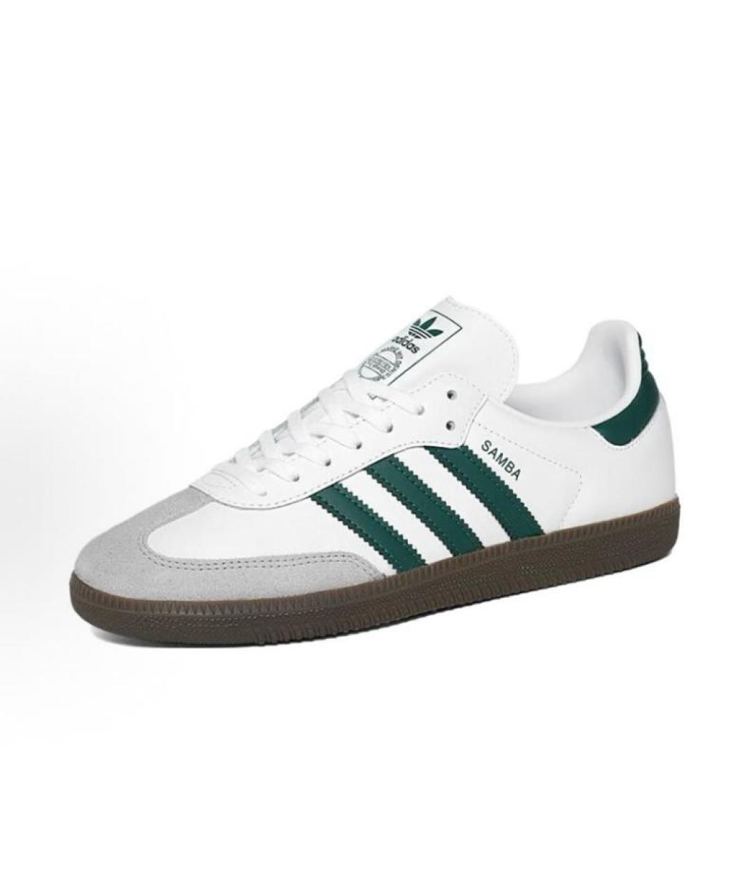 ADIDAS Белые кожаные кроссовки, фото 3