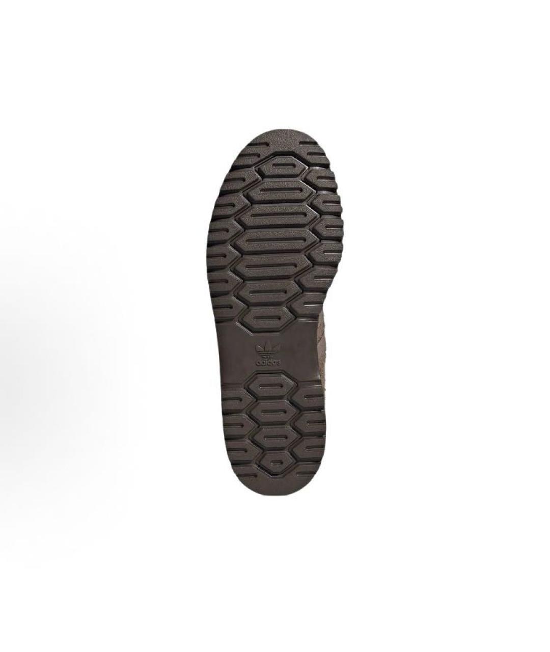 ADIDAS Коричневые замшевые кроссовки, фото 4