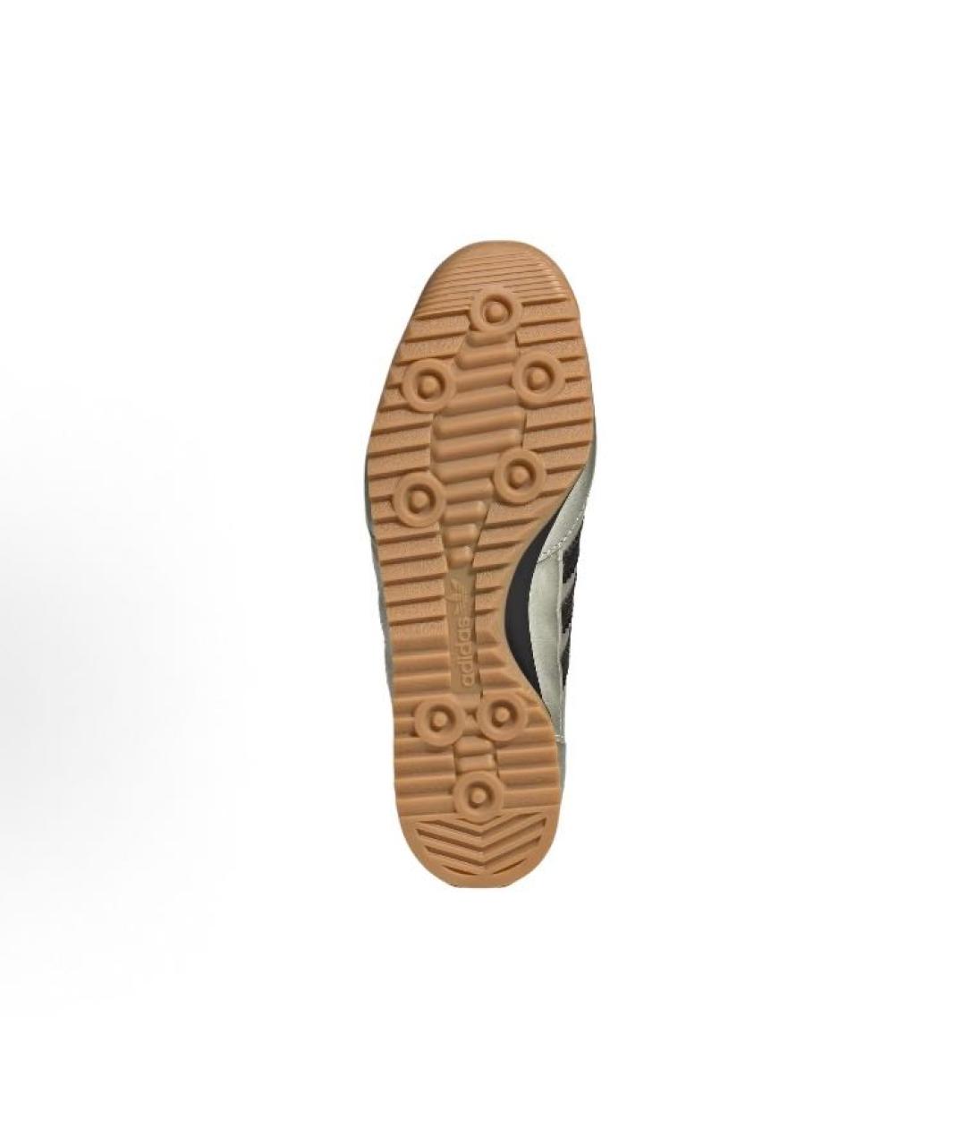 ADIDAS Серебряные кожаные кроссовки, фото 5