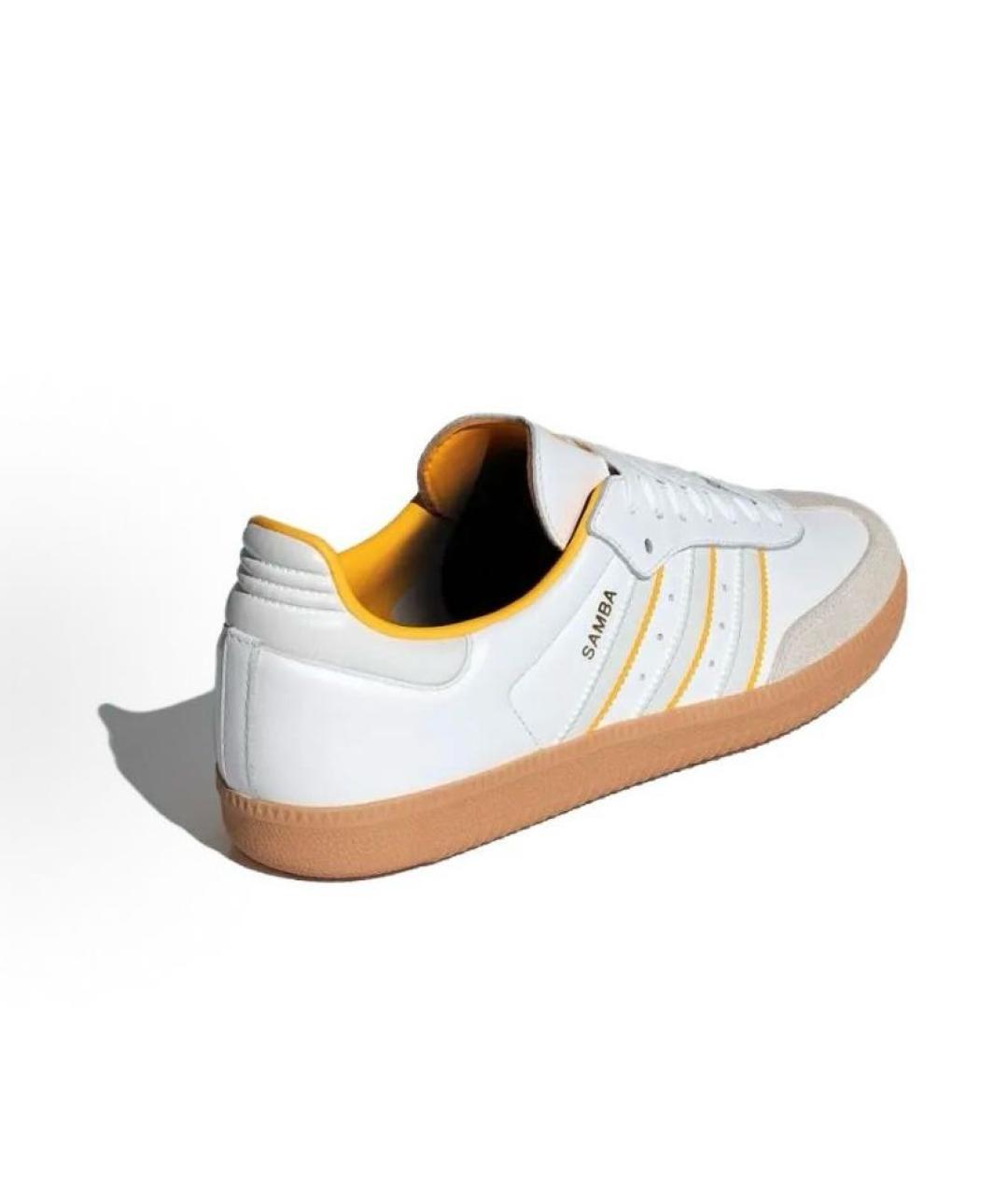 ADIDAS Белые кожаные кроссовки, фото 3