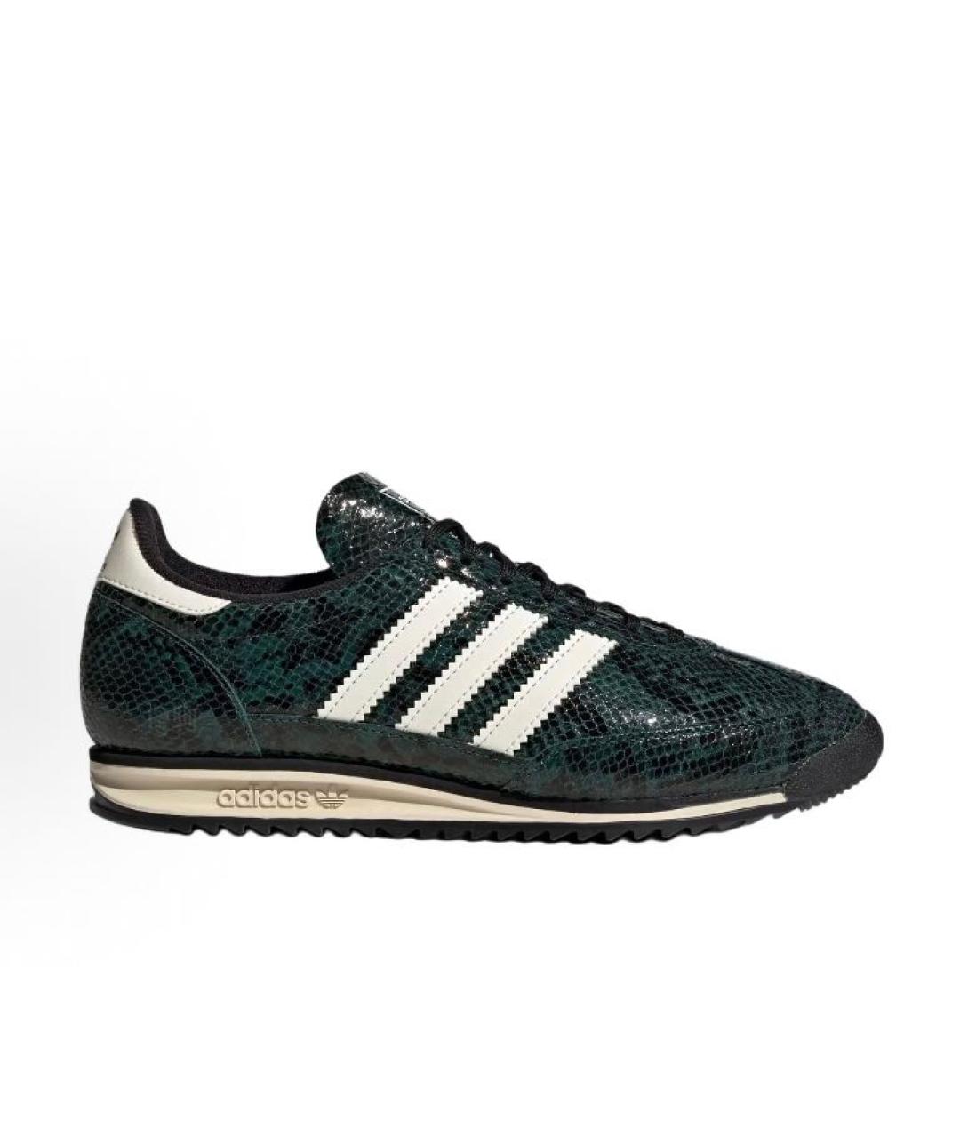 ADIDAS Зеленые кожаные кроссовки, фото 7