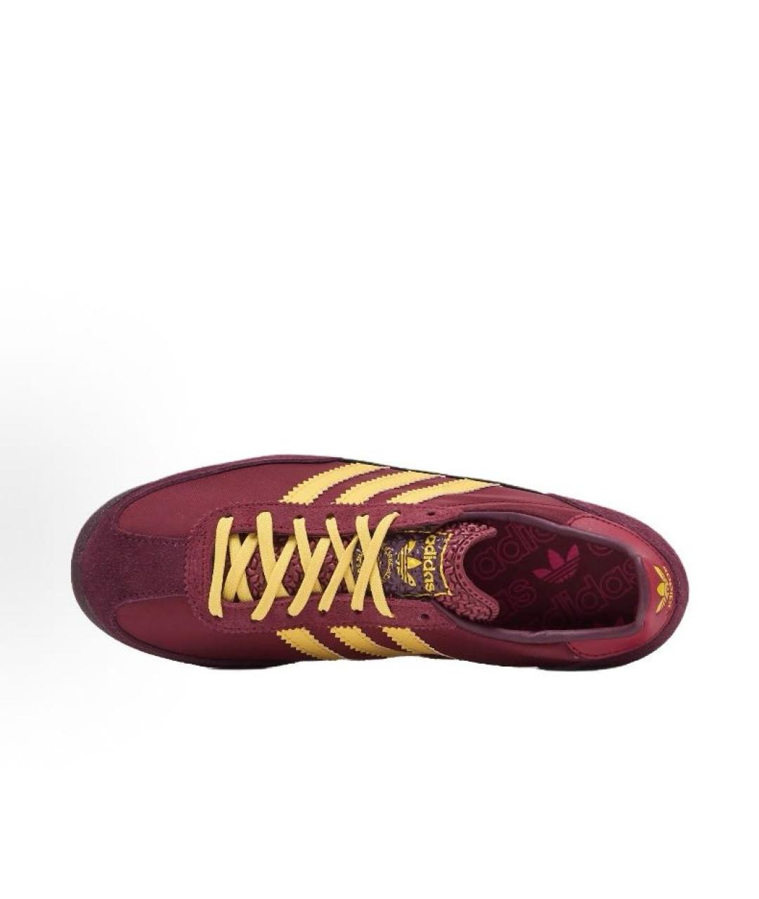 ADIDAS Бордовые текстильные кроссовки, фото 4