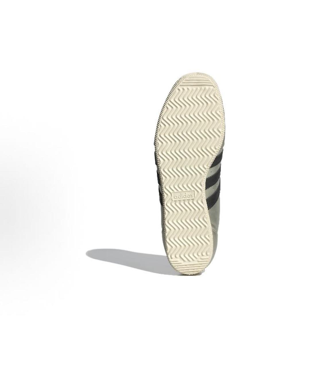 ADIDAS Серебряные кожаные кроссовки, фото 4