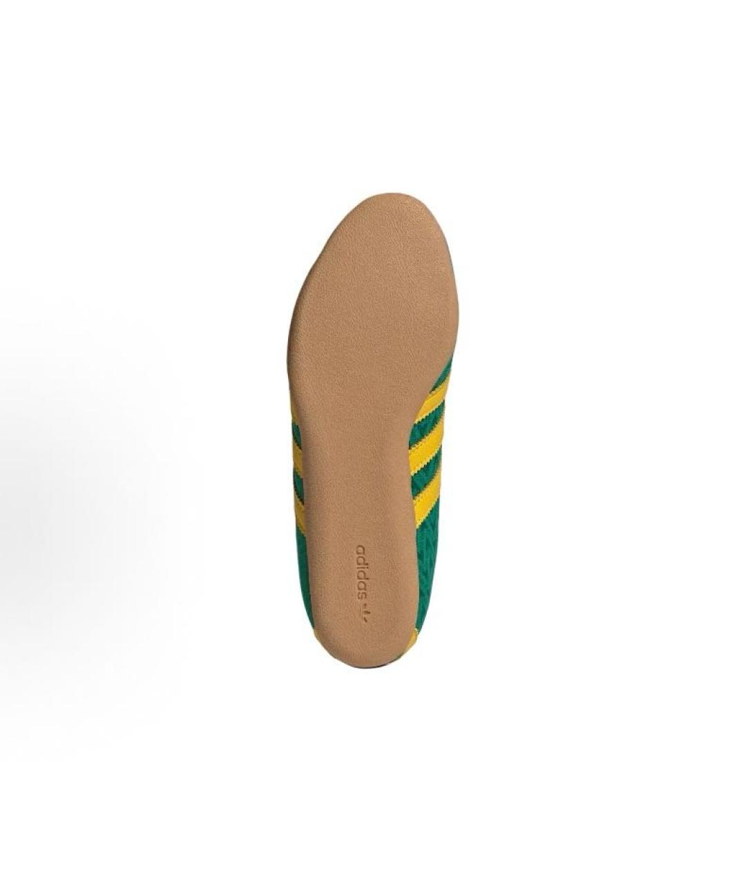 ADIDAS Зеленые текстильные кроссовки, фото 4