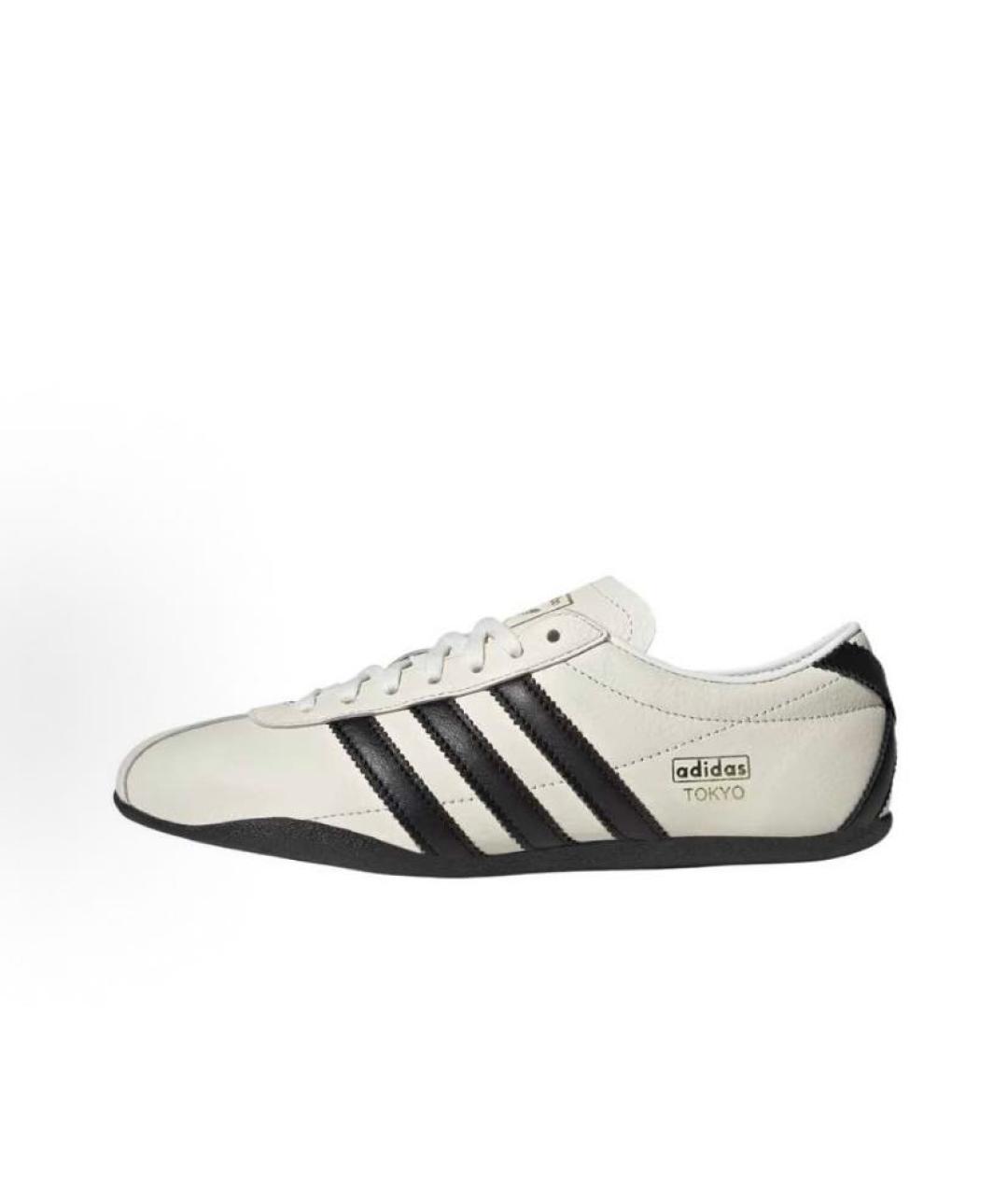 ADIDAS Бежевые кожаные кроссовки, фото 2