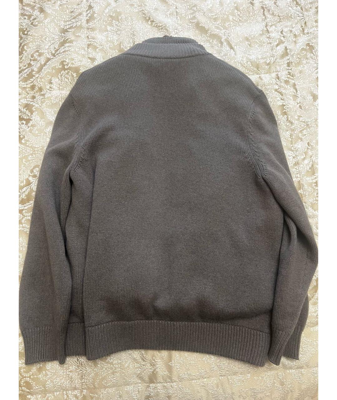 LORO PIANA Серая кашемировая дубленка/шуба, фото 2