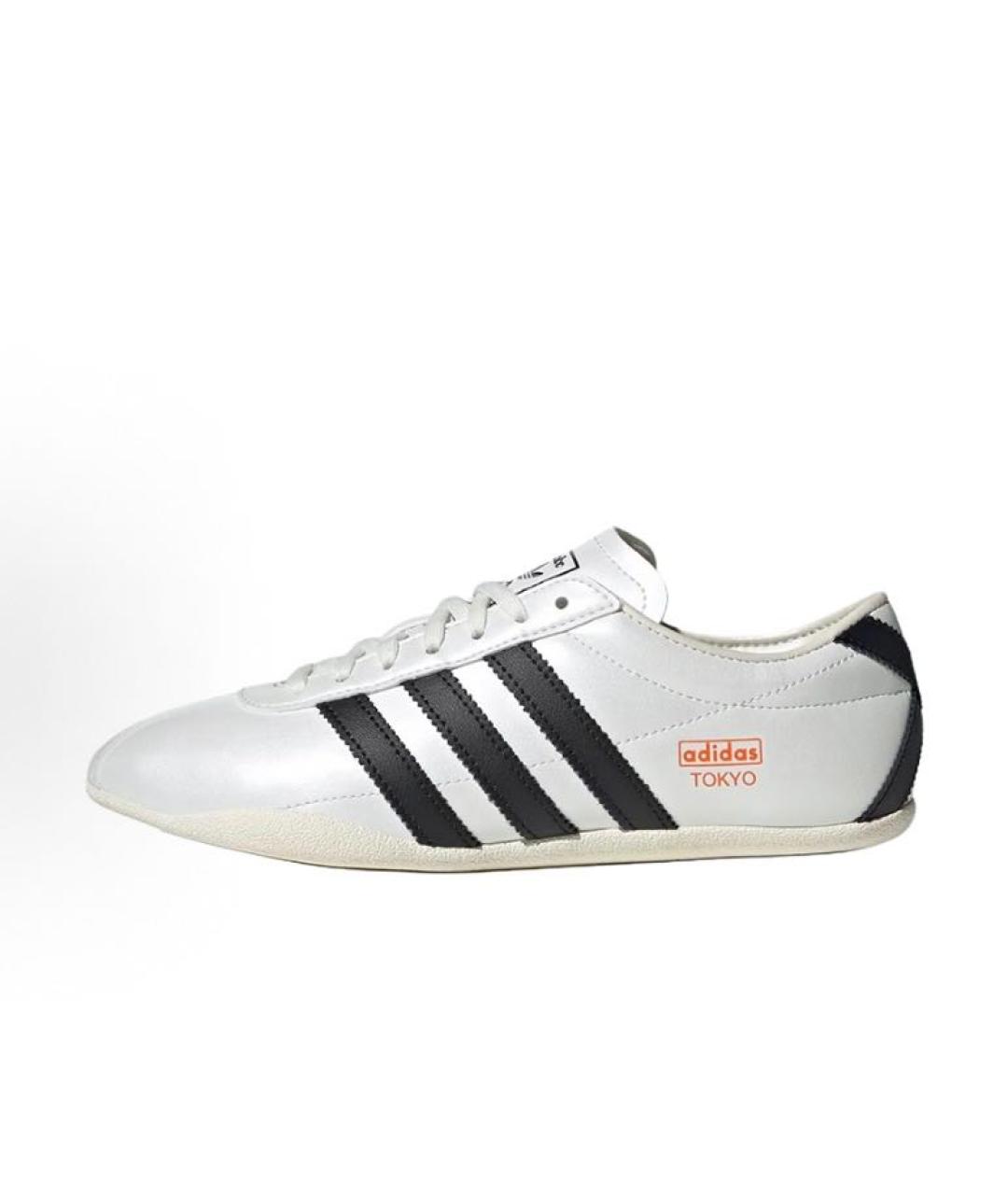 ADIDAS Белые кожаные кроссовки, фото 2