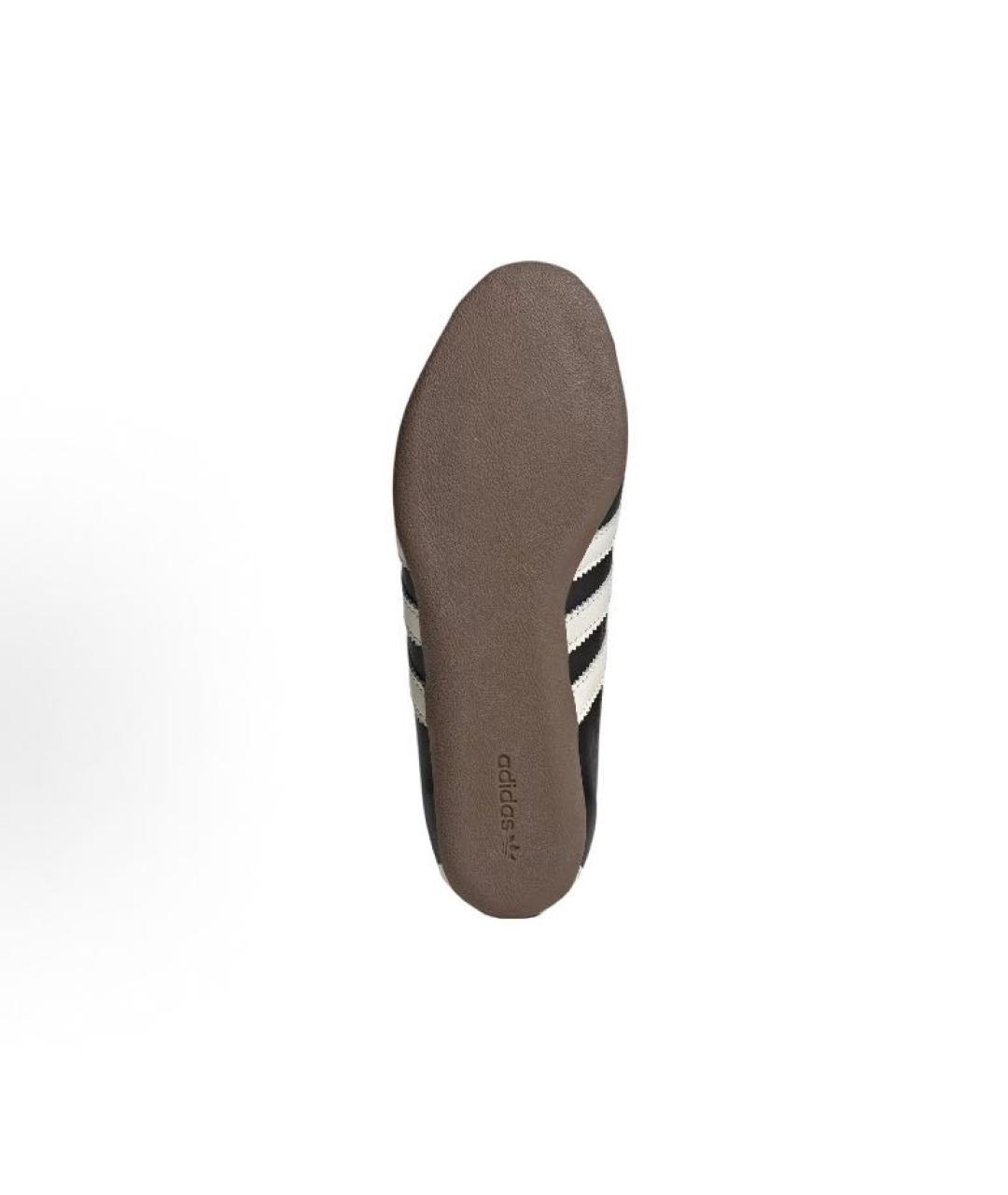 ADIDAS Черные кожаные кроссовки, фото 5