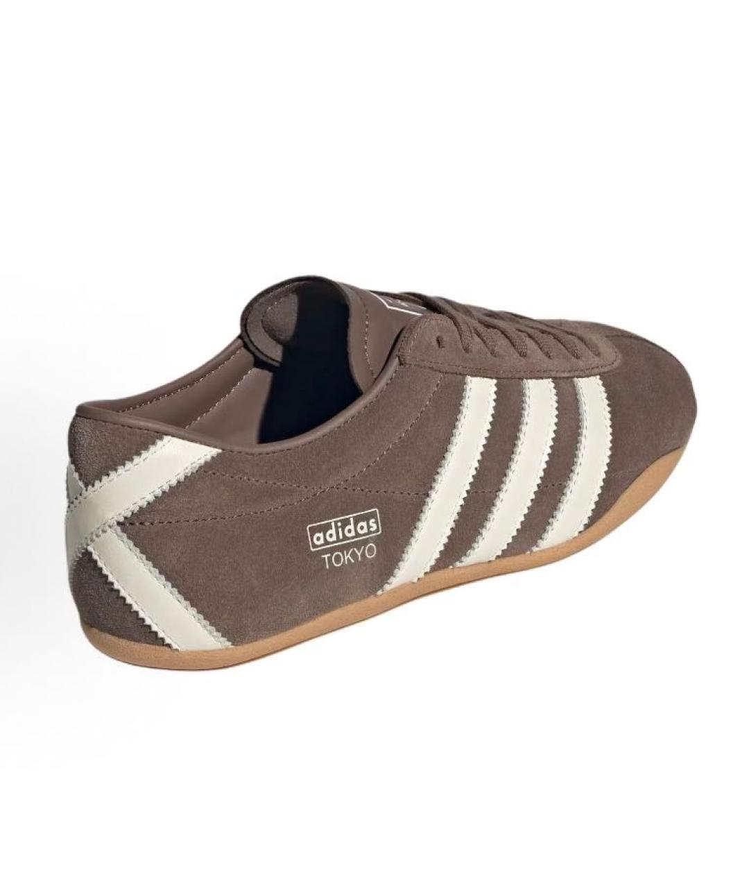 ADIDAS Коричневые замшевые кроссовки, фото 4