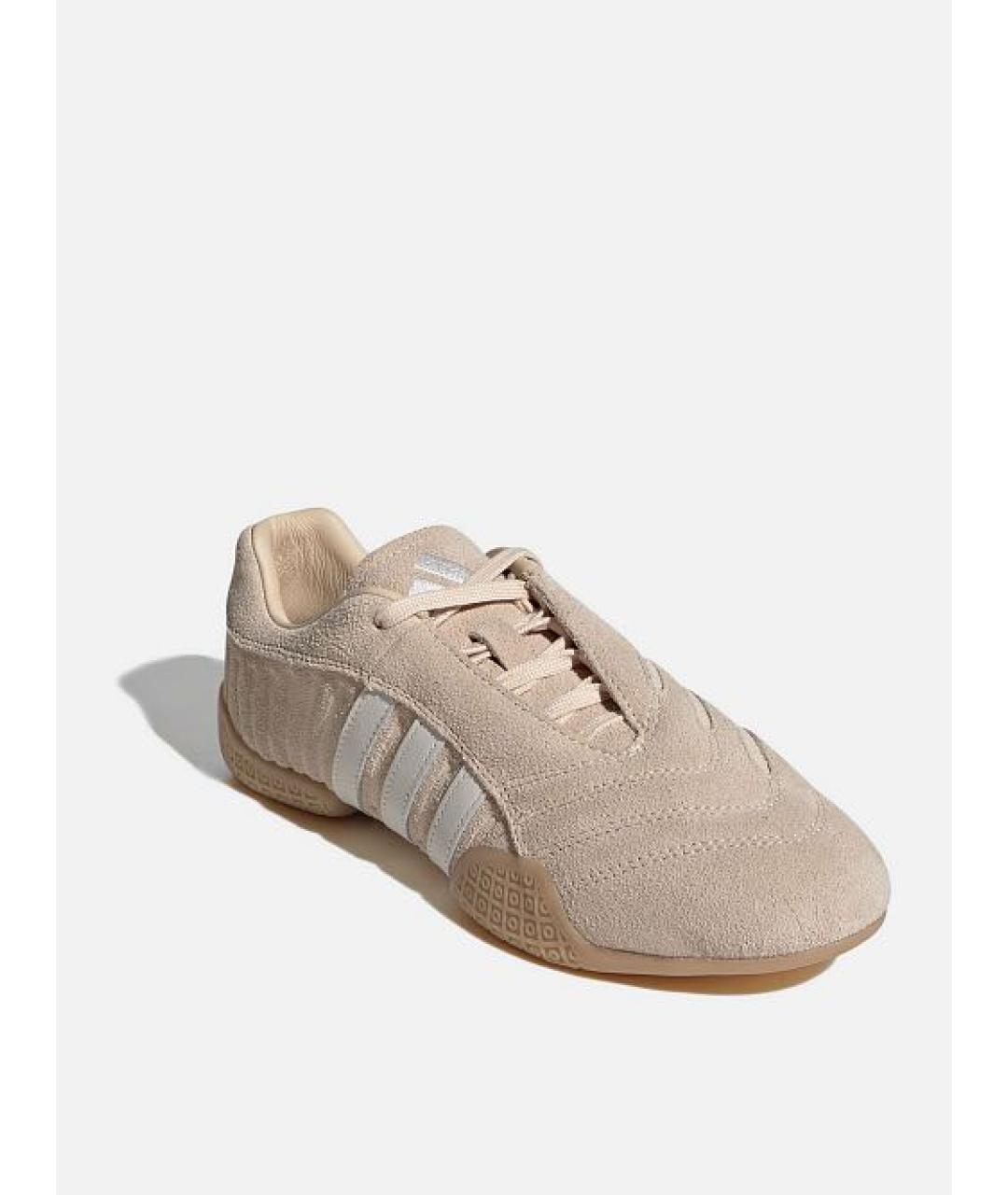 ADIDAS Бежевые замшевые кроссовки, фото 3