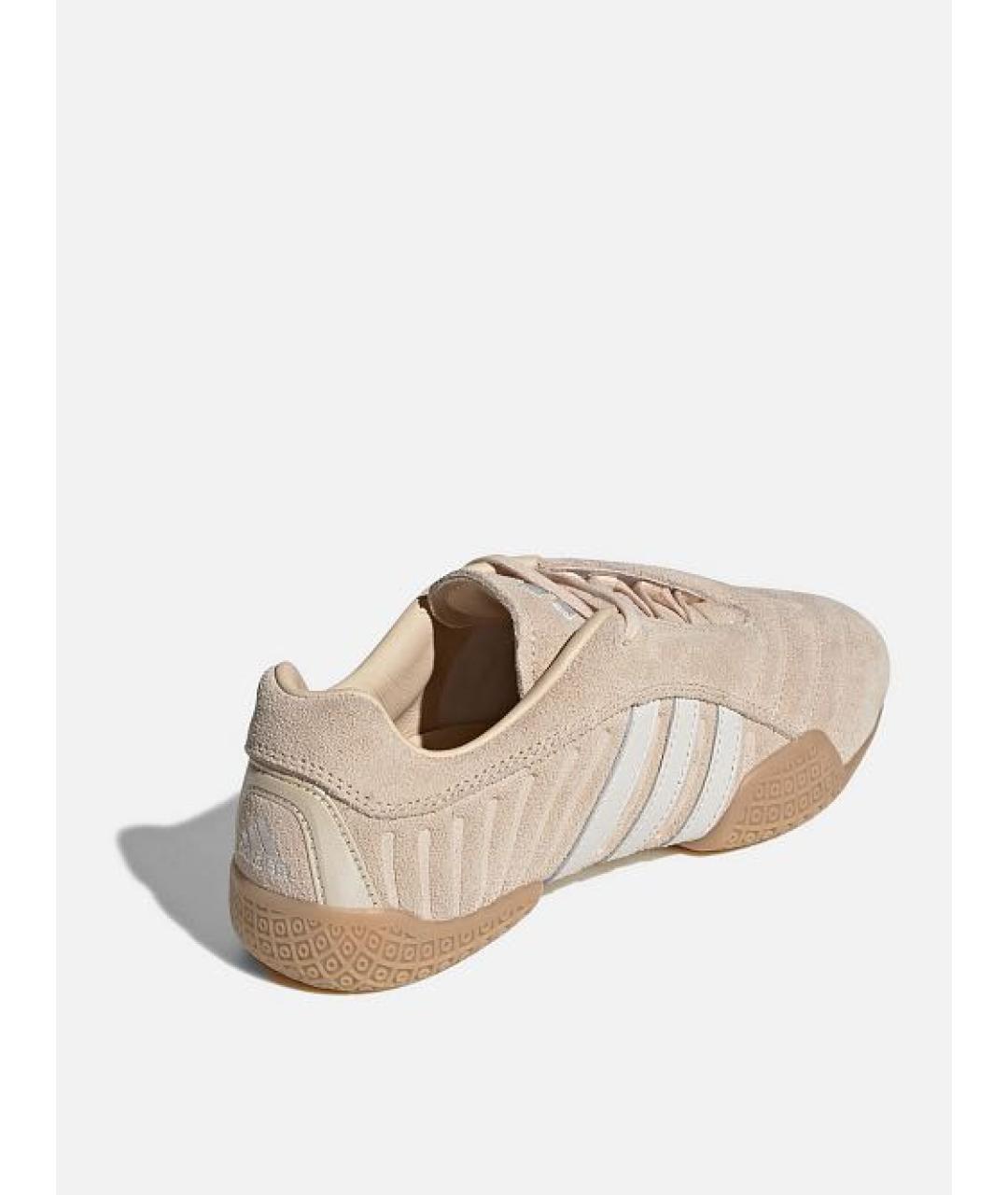 ADIDAS Бежевые замшевые кроссовки, фото 4