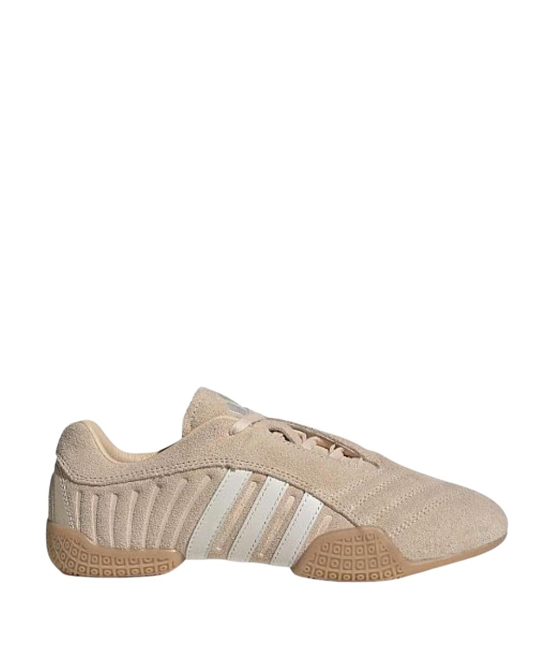 ADIDAS Бежевые замшевые кроссовки, фото 1