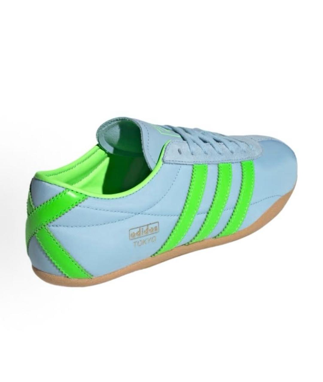 ADIDAS Голубые текстильные кроссовки, фото 3