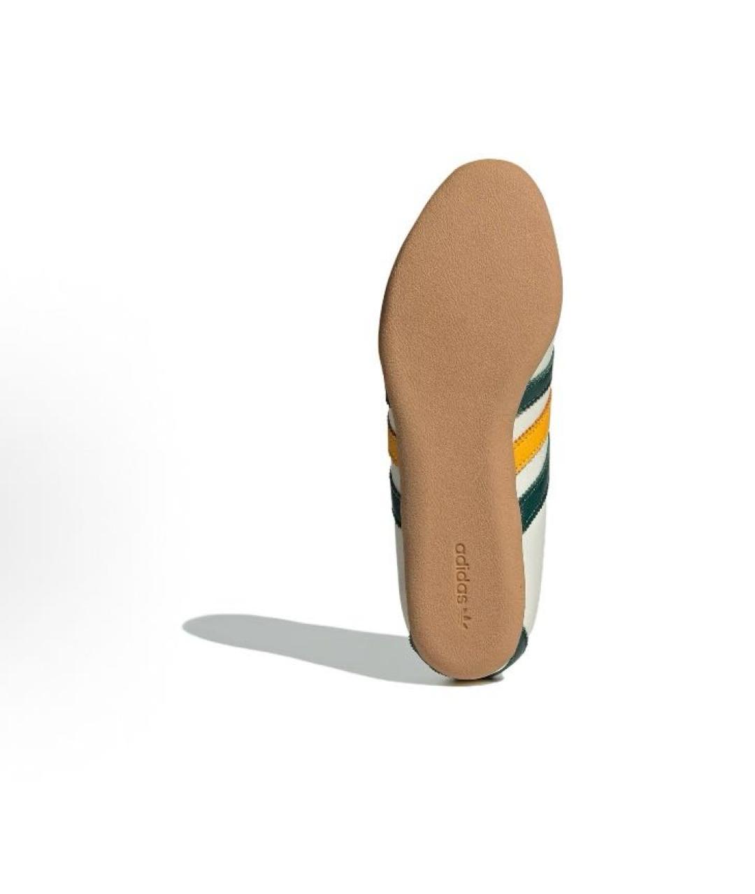 ADIDAS Бежевые кожаные кроссовки, фото 4