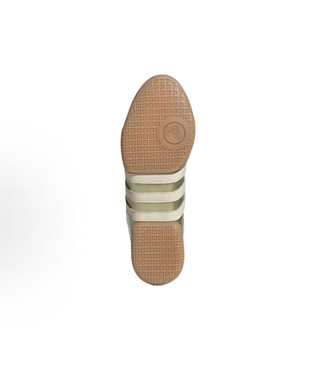 ADIDAS Золотые кожаные кроссовки, фото 4