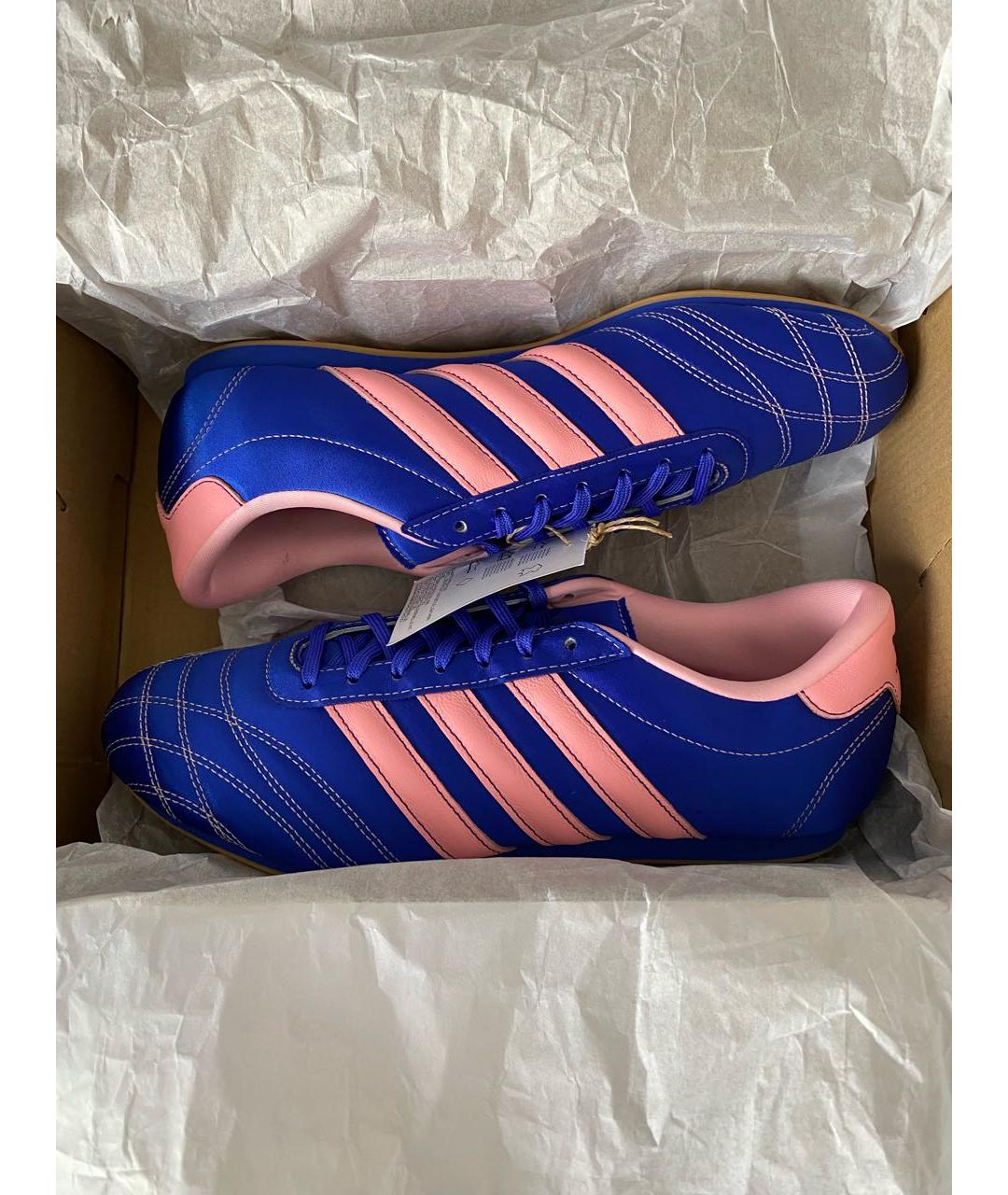 ADIDAS Синие текстильные кроссовки, фото 2