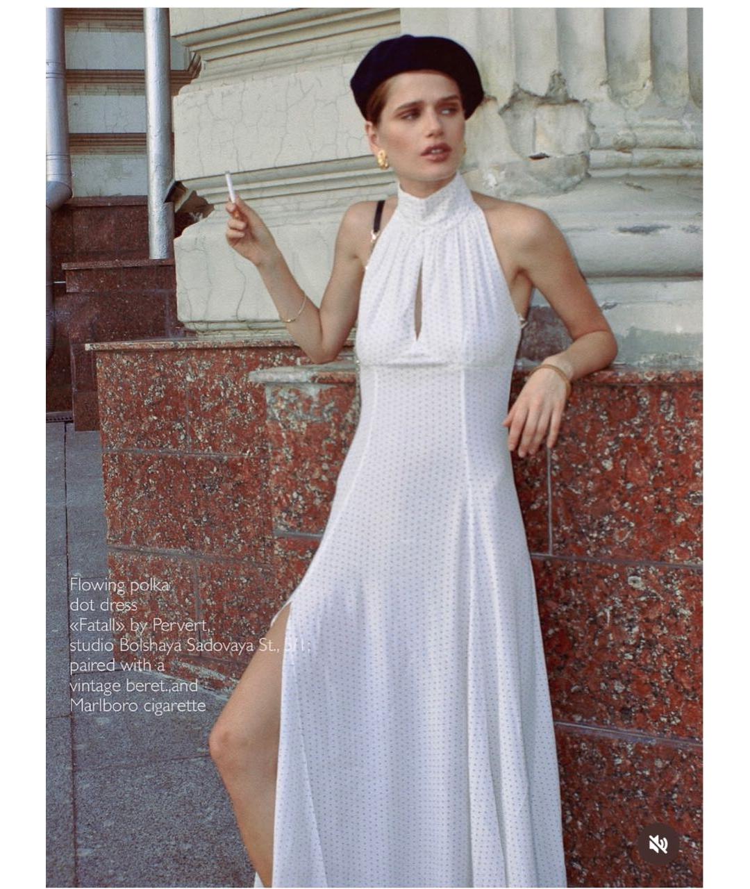 PERVERT Белое коктейльное платье, фото 7