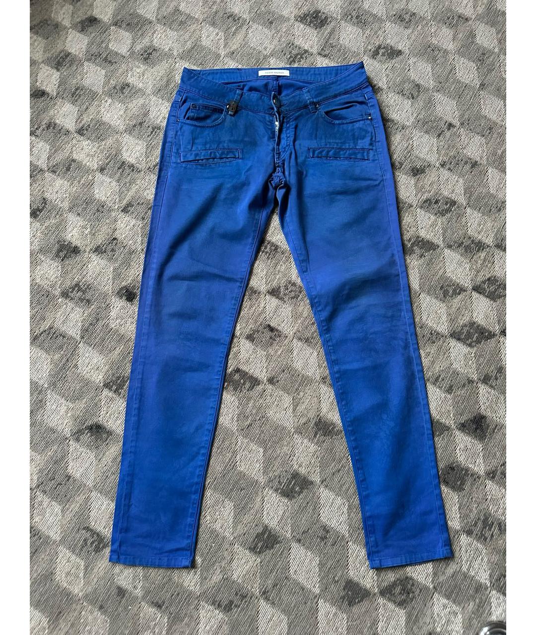 PIERRE BALMAIN Синие хлопко-эластановые джинсы слим, фото 9