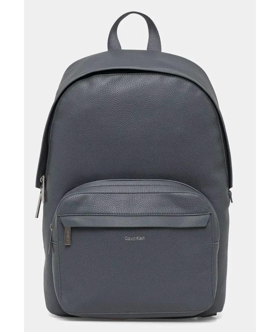 CALVIN KLEIN Серый рюкзак из искусственной кожи, фото 3