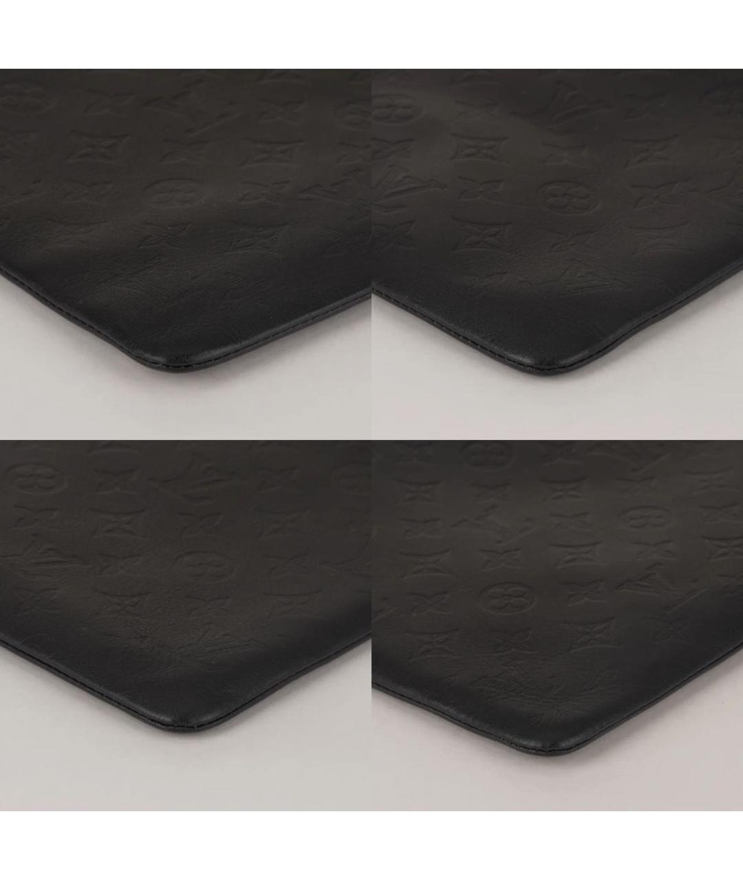 LOUIS VUITTON Черная кожаная папка для документов, фото 8