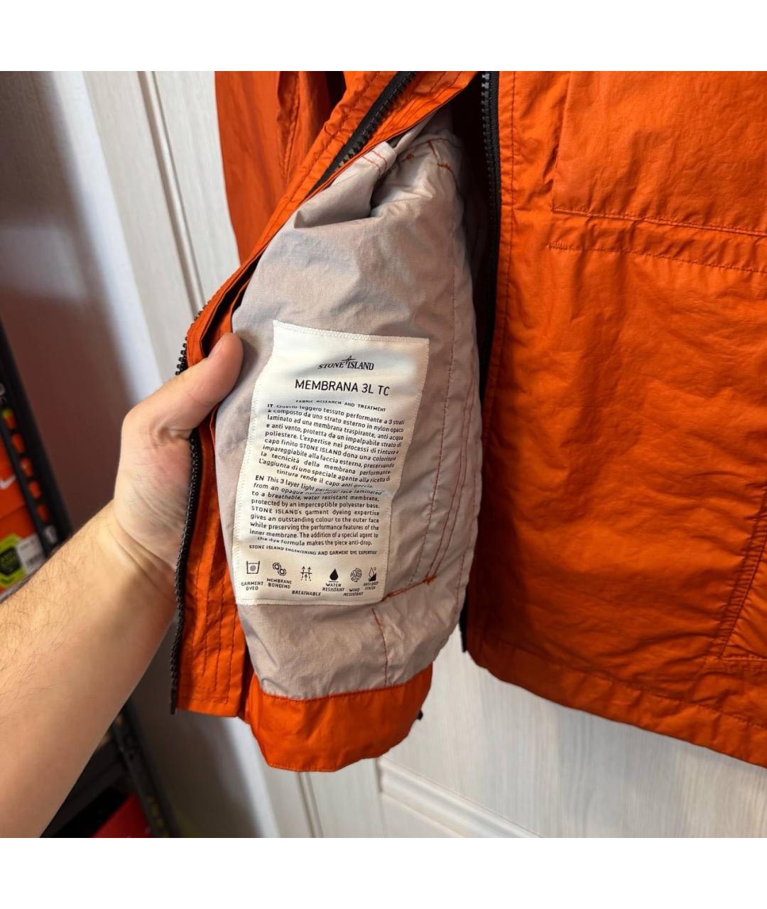 STONE ISLAND Оранжевая куртка, фото 5