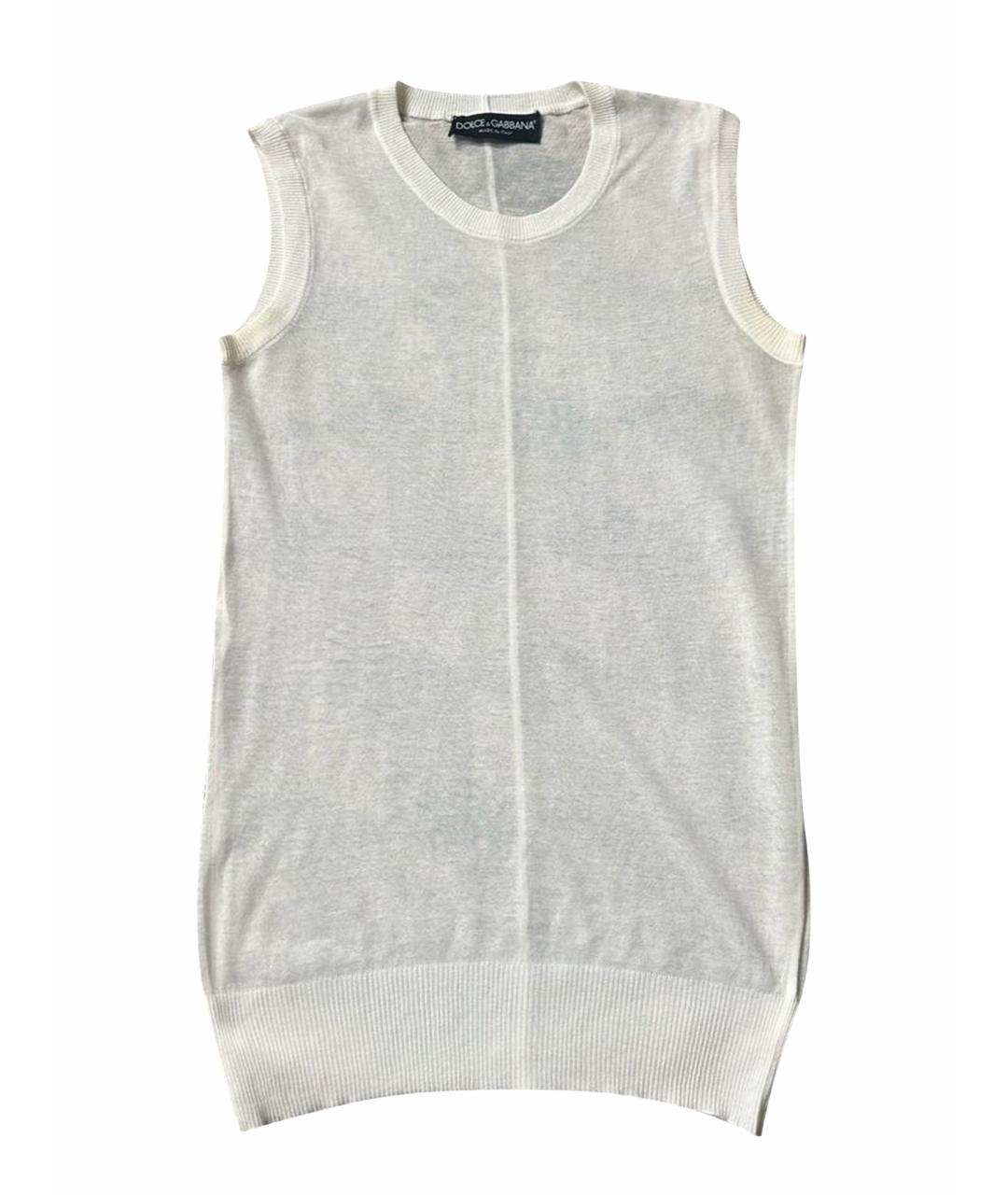 DOLCE&GABBANA Белая майка, фото 1