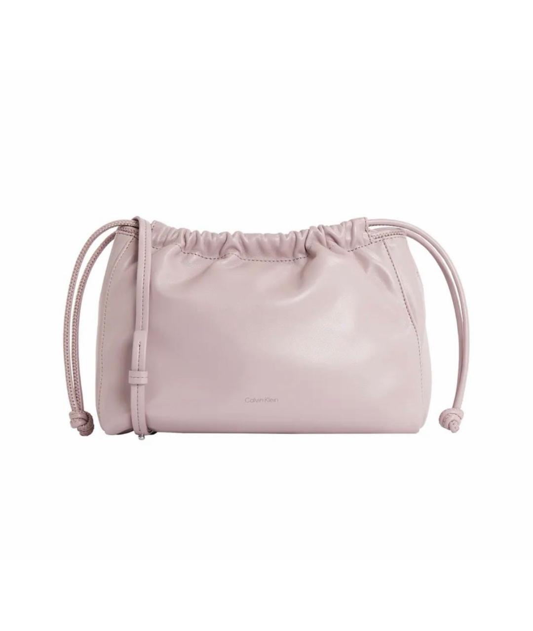 CALVIN KLEIN Розовая сумка через плечо из искусственной кожи, фото 3