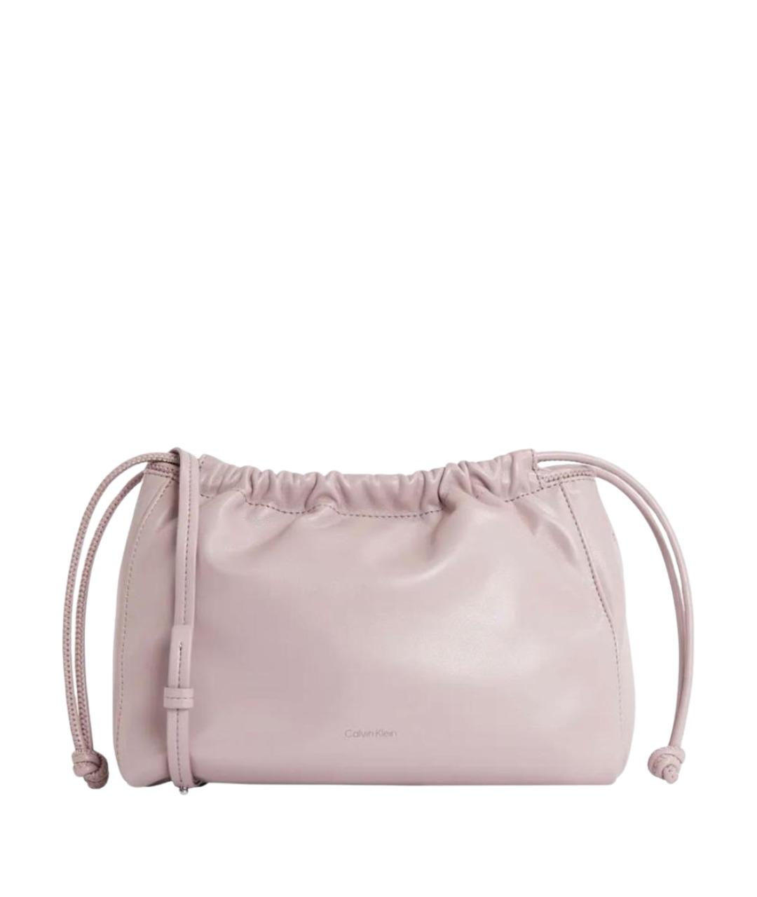 CALVIN KLEIN Розовая сумка через плечо из искусственной кожи, фото 1