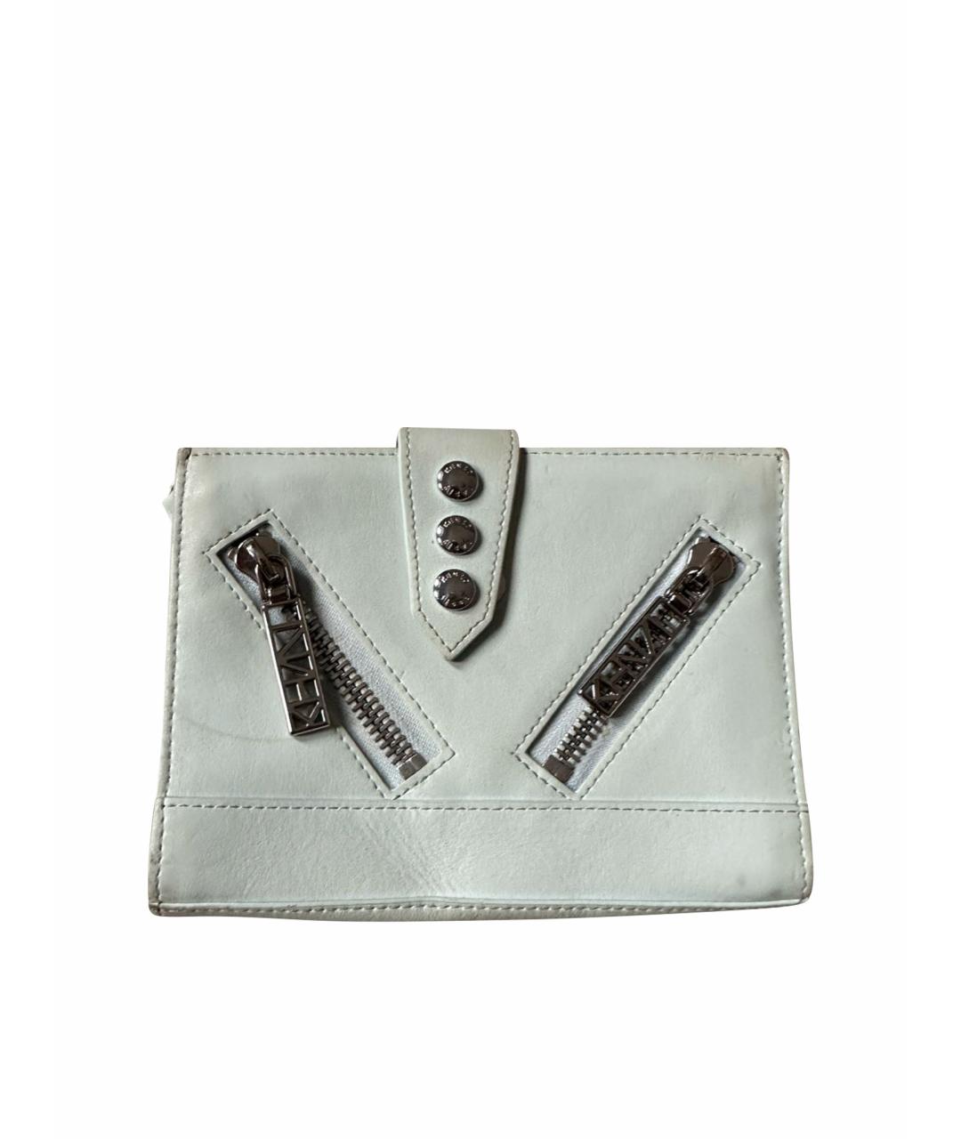 KENZO Голубая кожаная сумка через плечо, фото 1