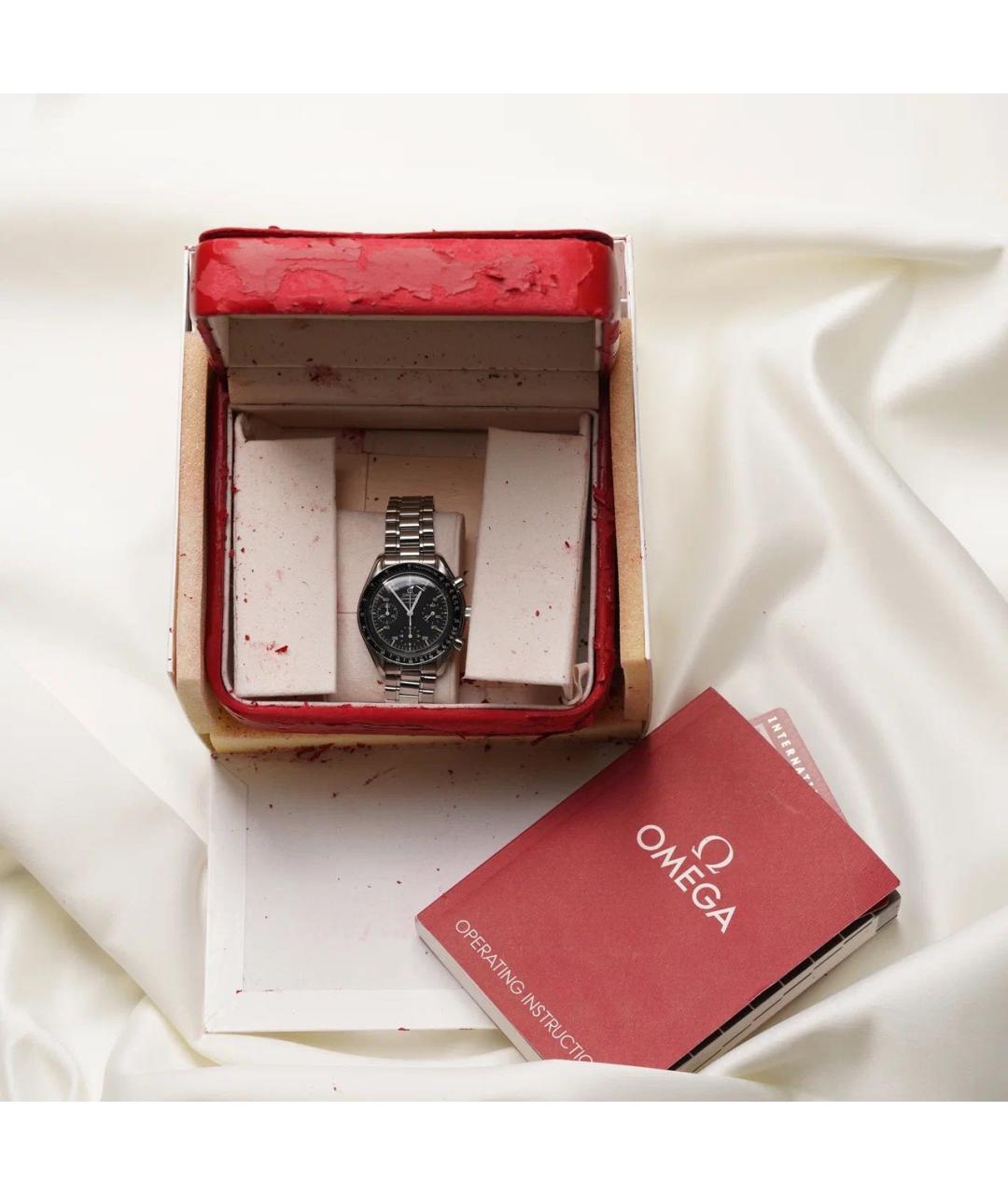 OMEGA Серебряные металлические часы, фото 2