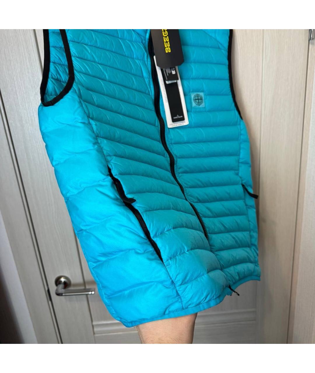 STONE ISLAND Синий жилет, фото 4