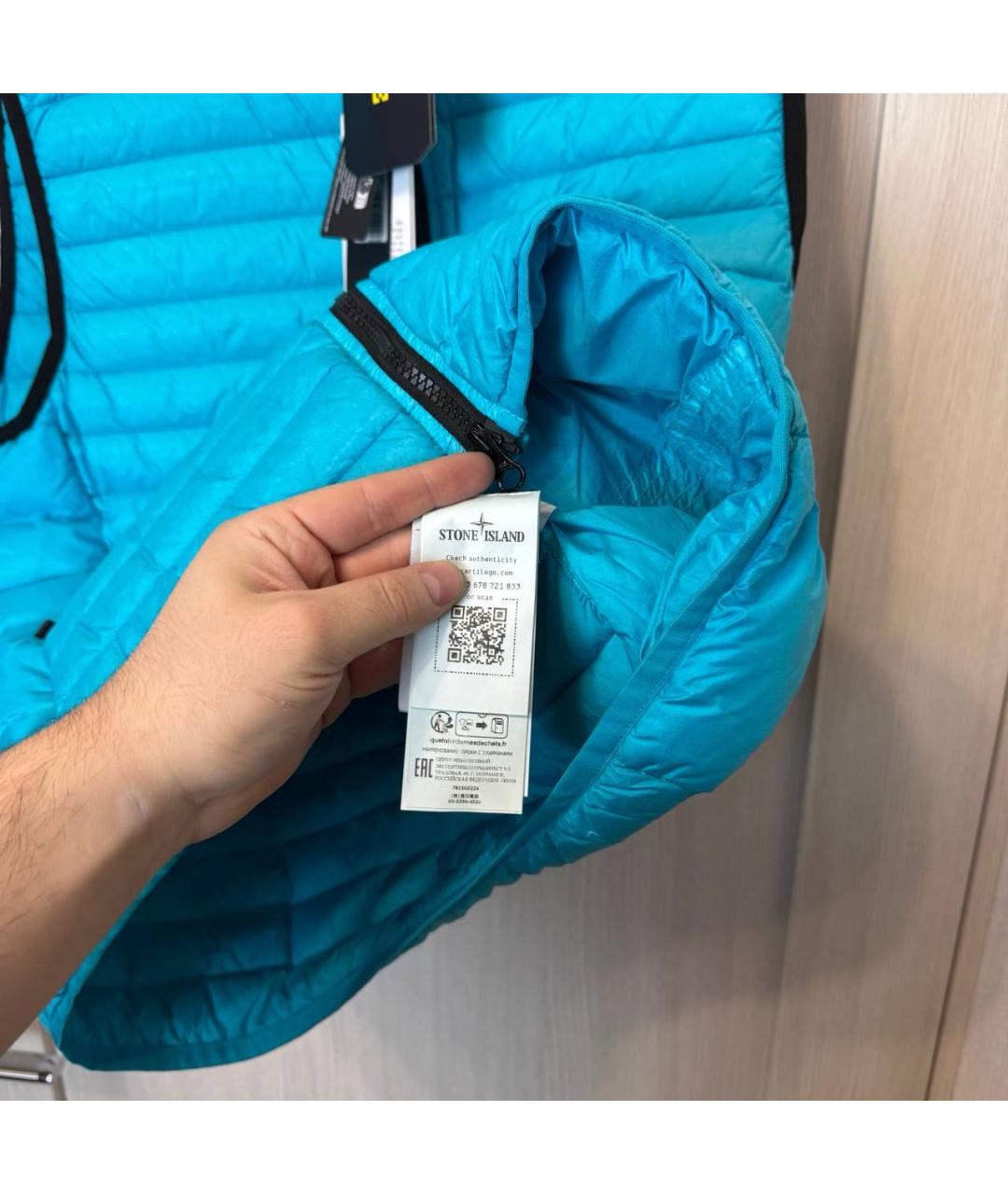 STONE ISLAND Синий жилет, фото 5