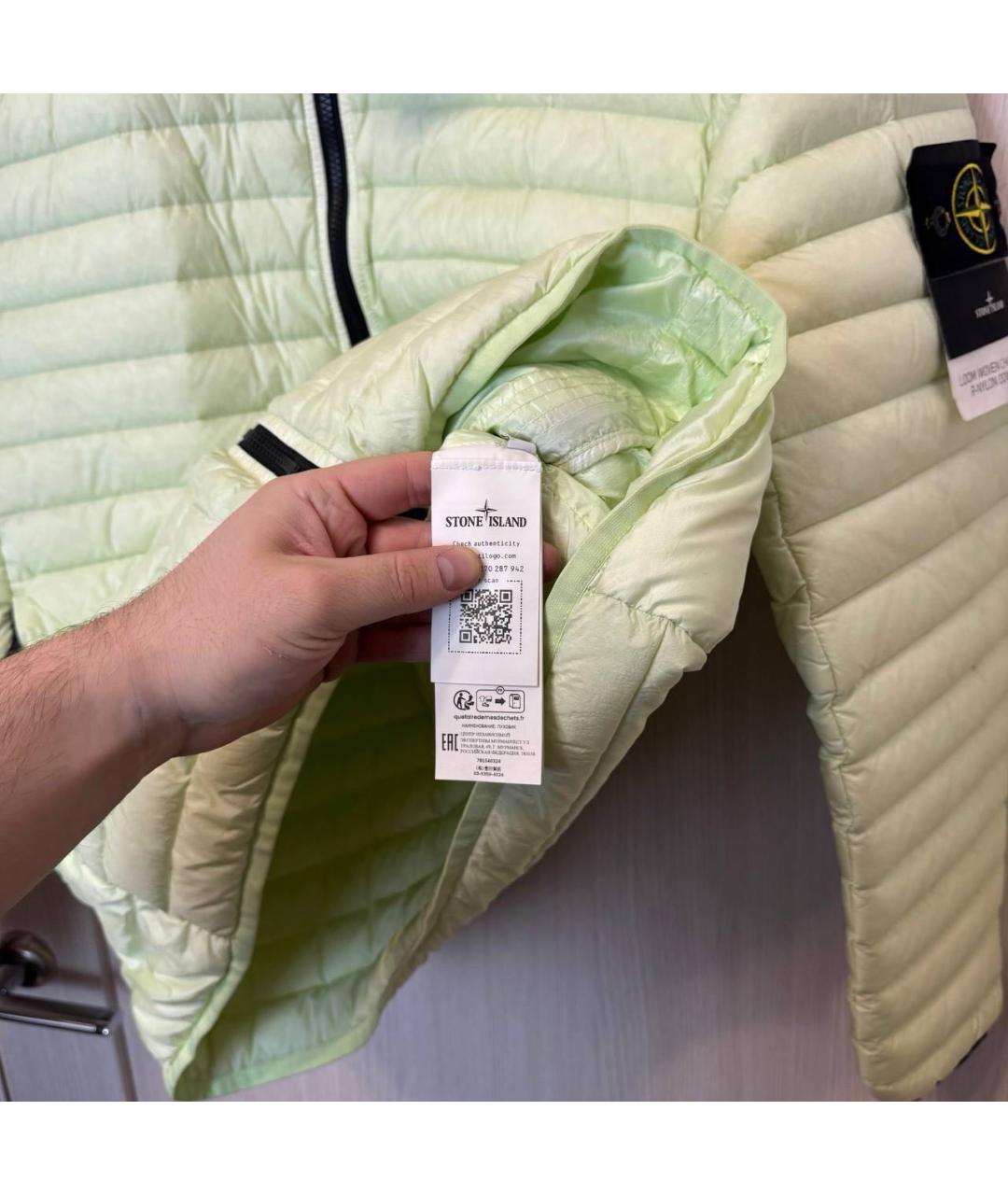 STONE ISLAND Салатовая куртка, фото 5